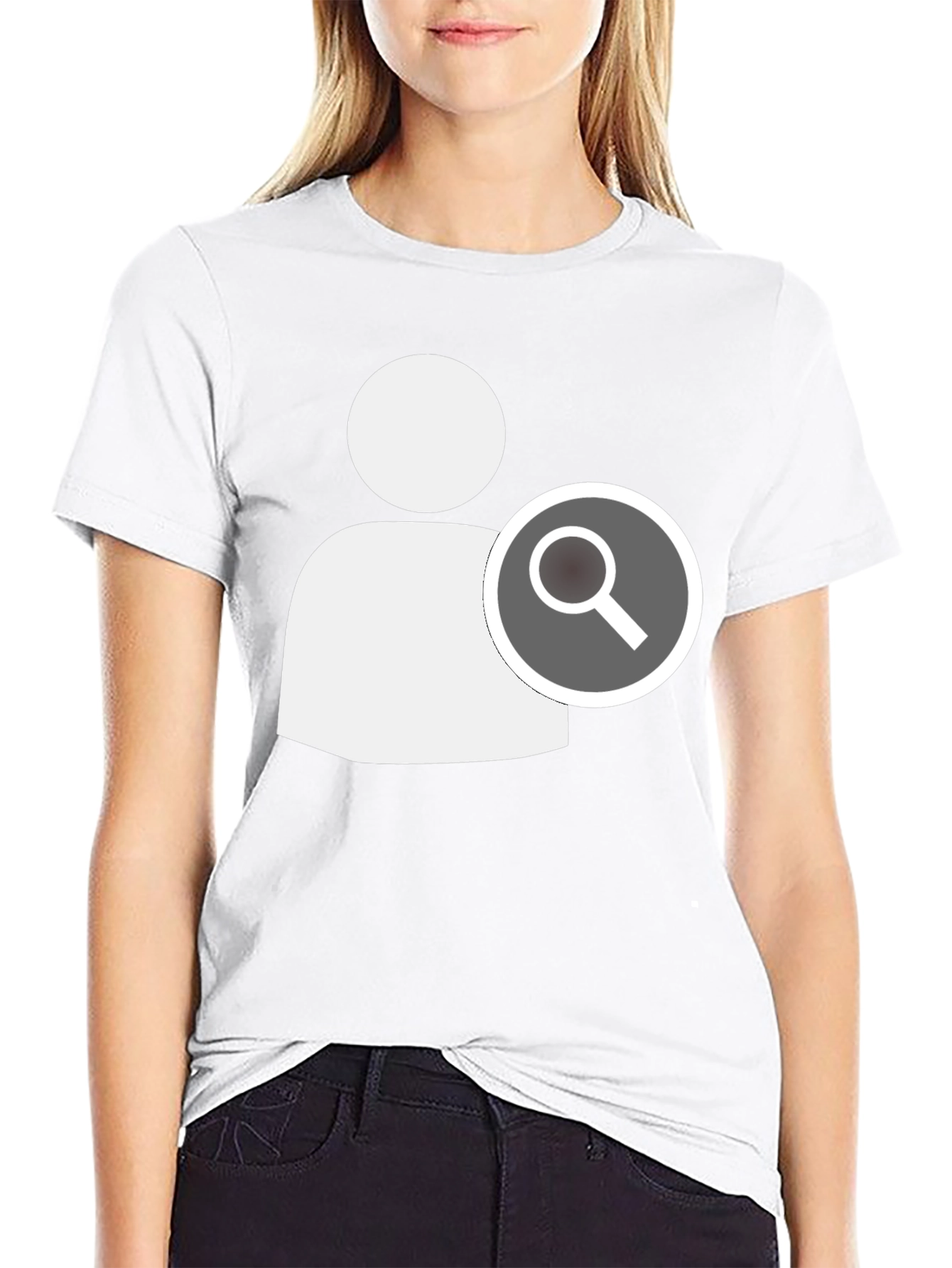 Search User Black T-Shirt