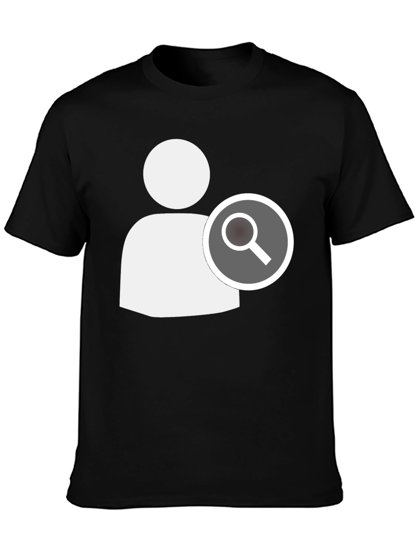 Search User Black T-Shirt