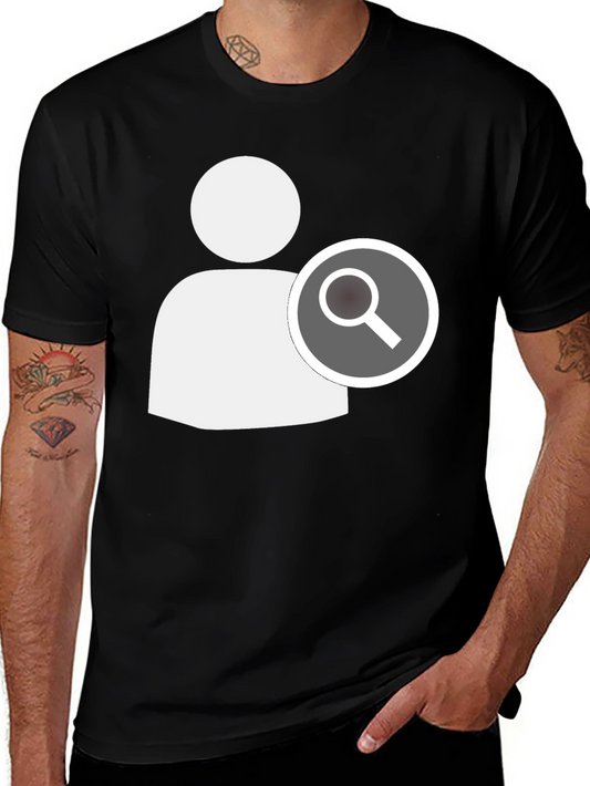 Search User Black T-Shirt