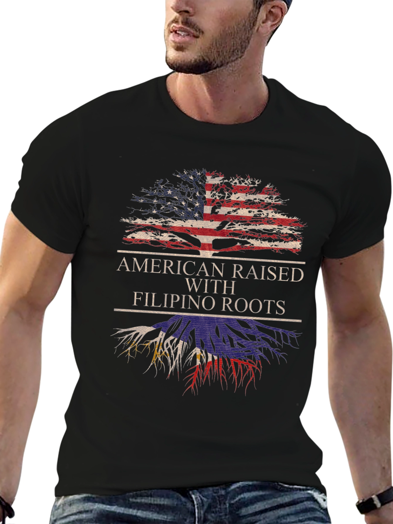 American Raised with Filipino Roots T-Shirt