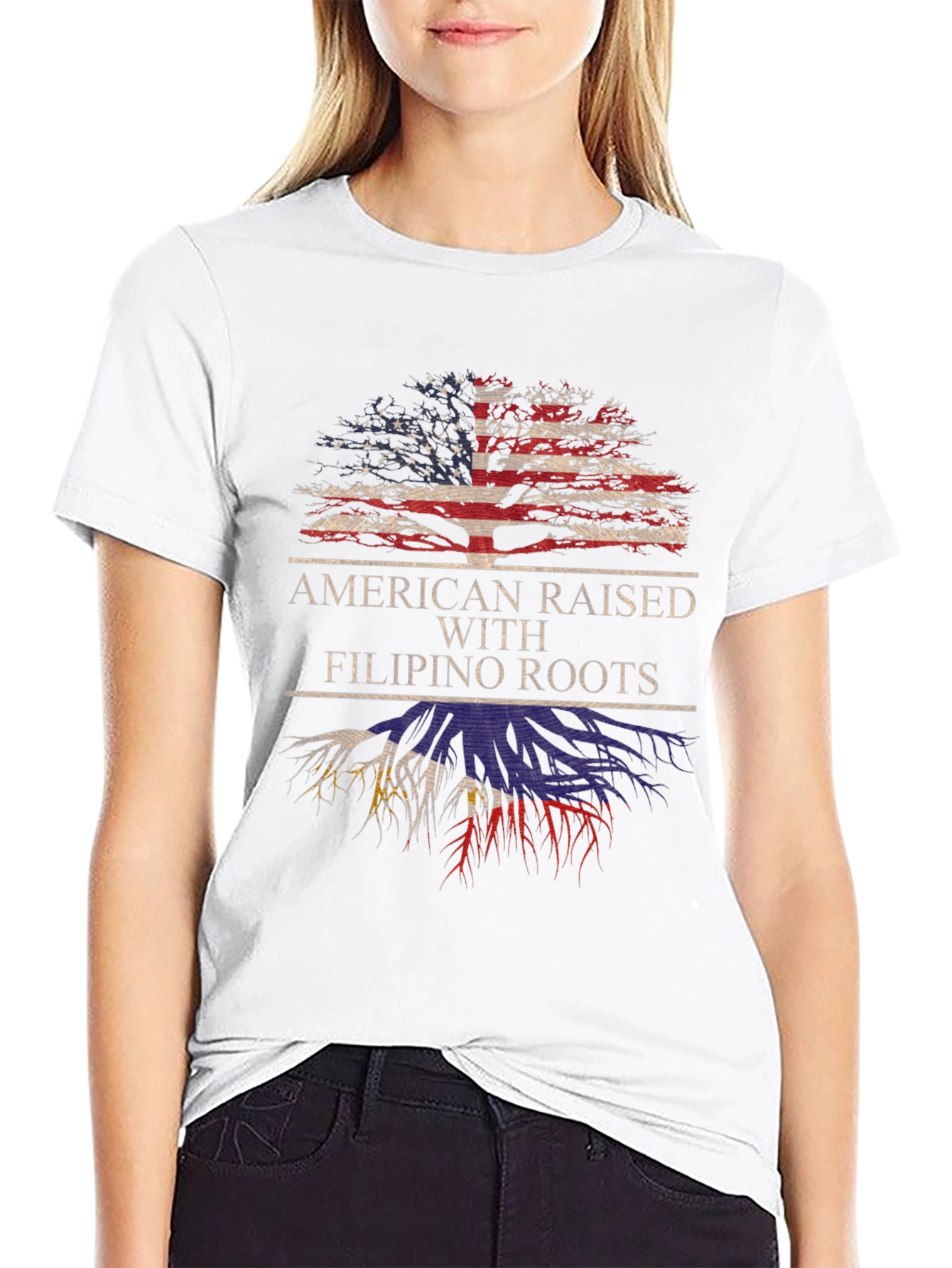 American Raised with Filipino Roots T-Shirt