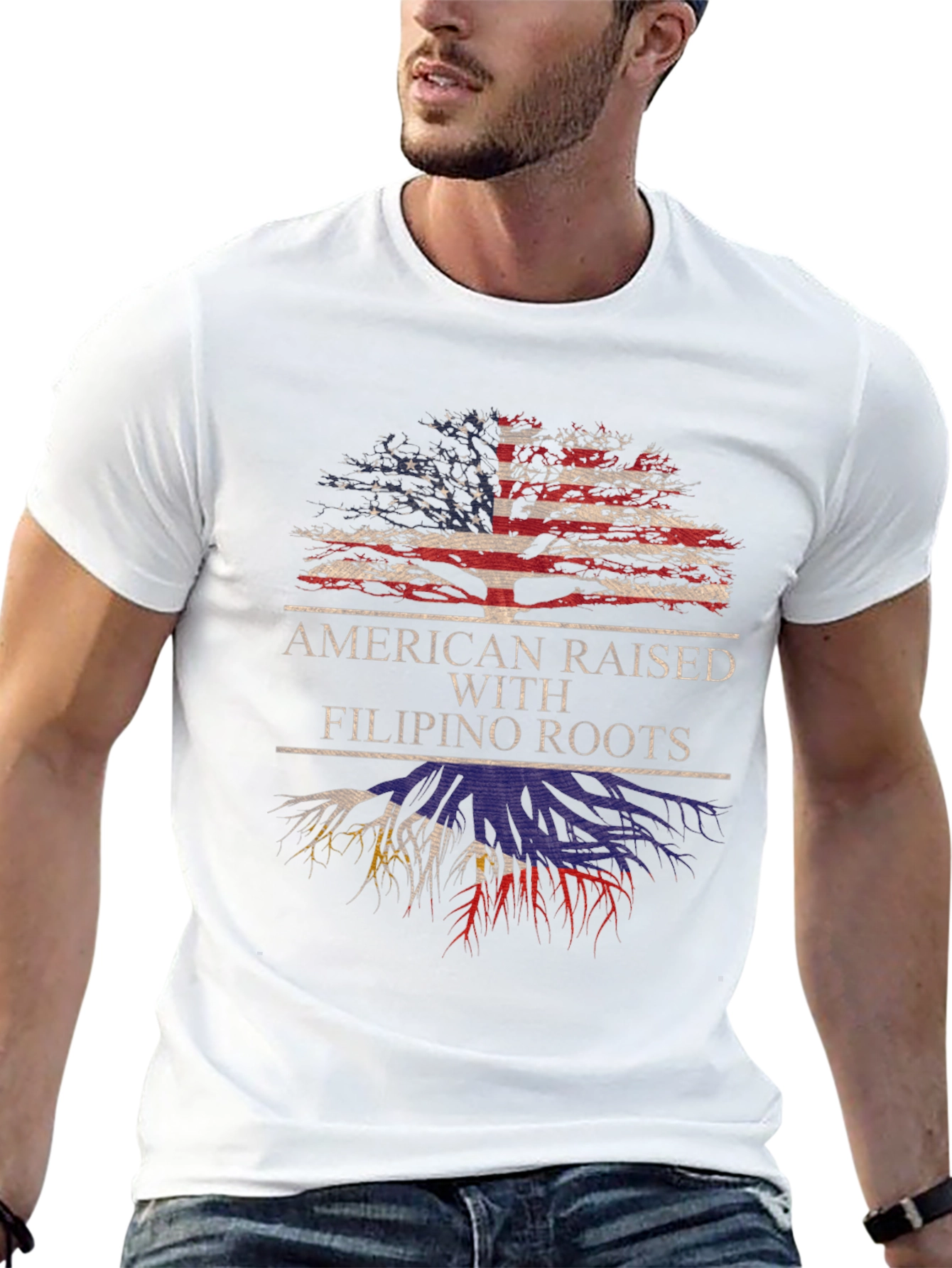 American Raised with Filipino Roots T-Shirt