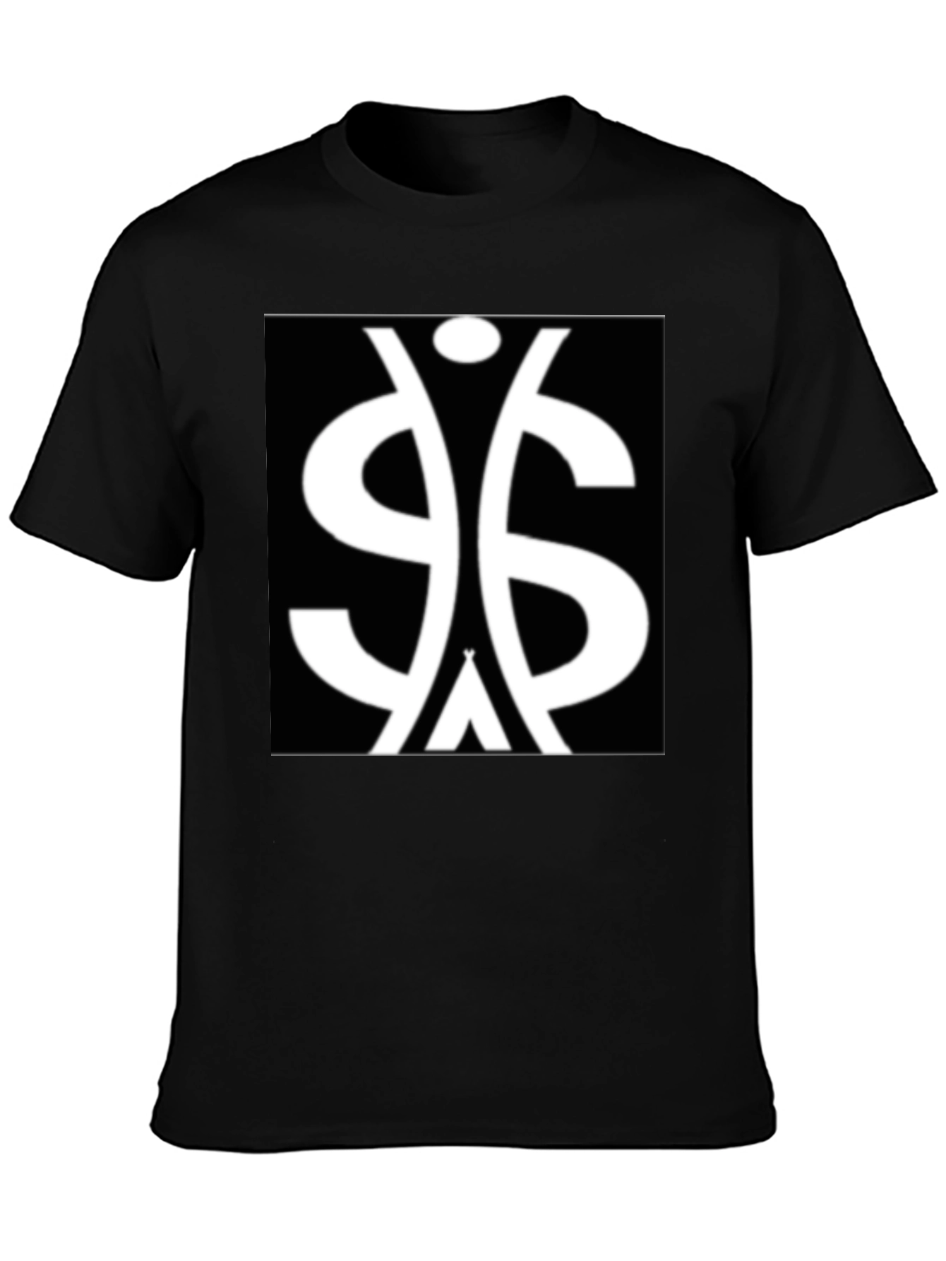 Symbol Graphic Tee - Black Cotton Blend