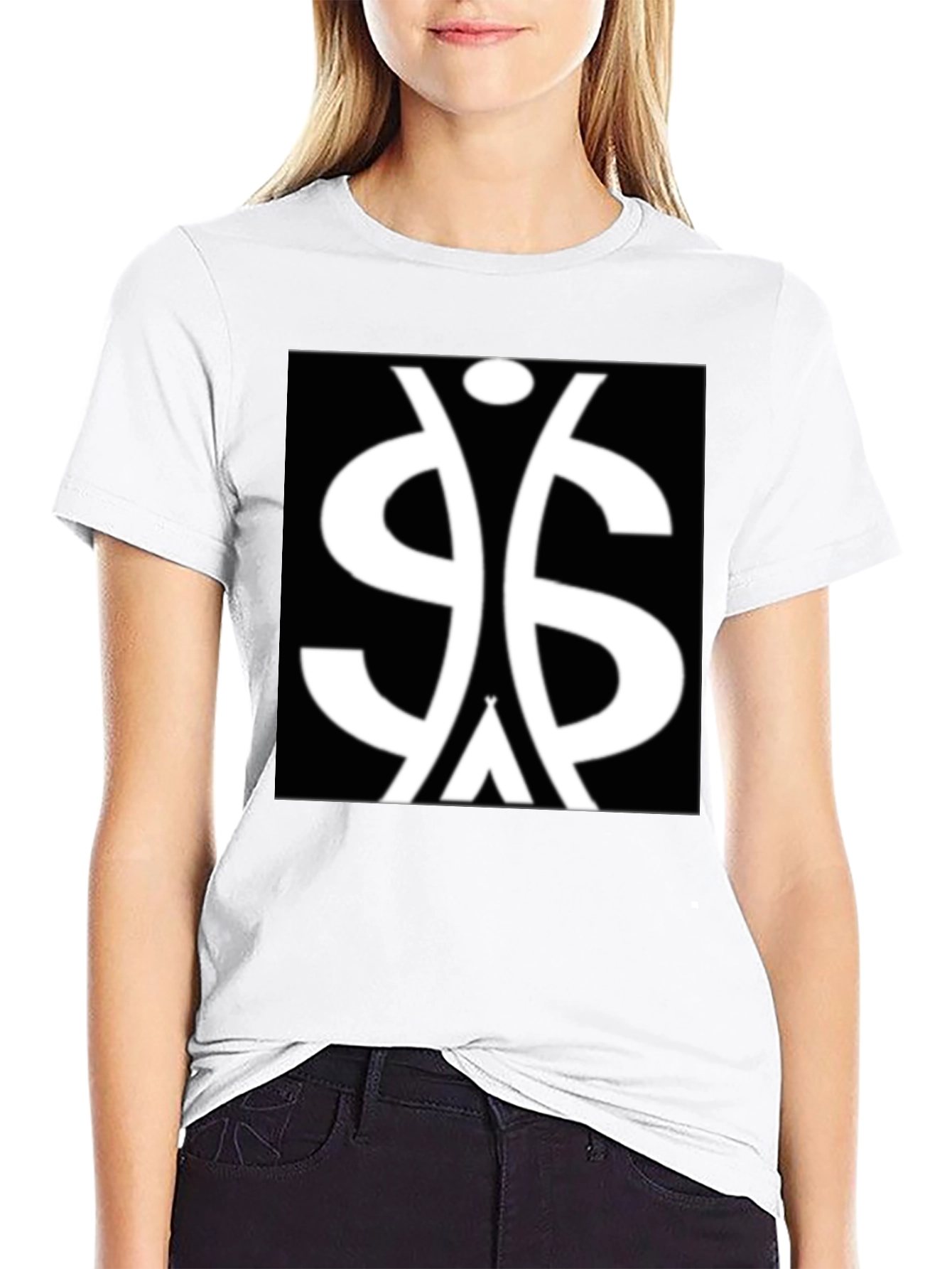 Symbol Graphic Tee - Black Cotton Blend