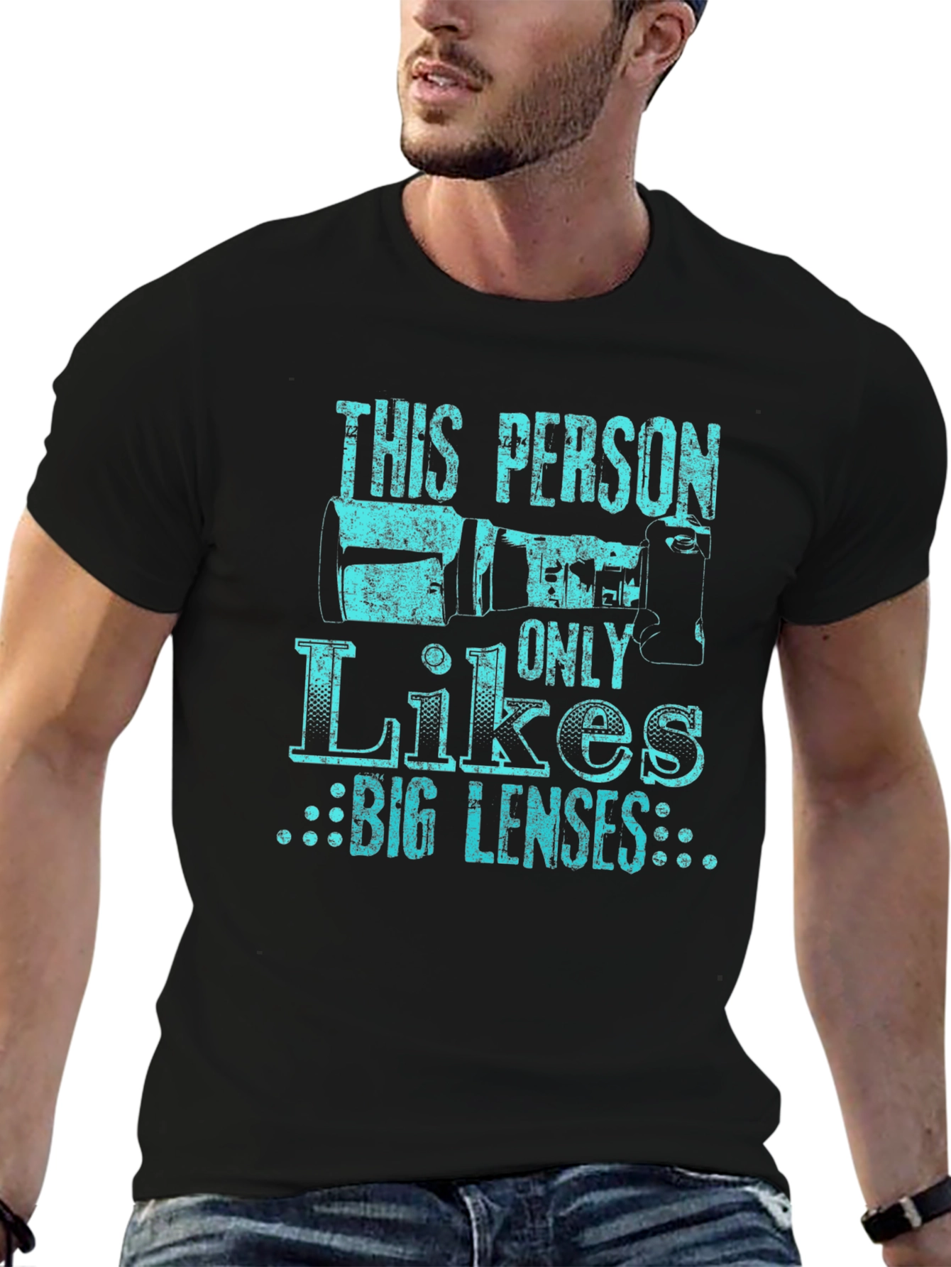 Big Lens Camera Lover Graphic T-Shirt