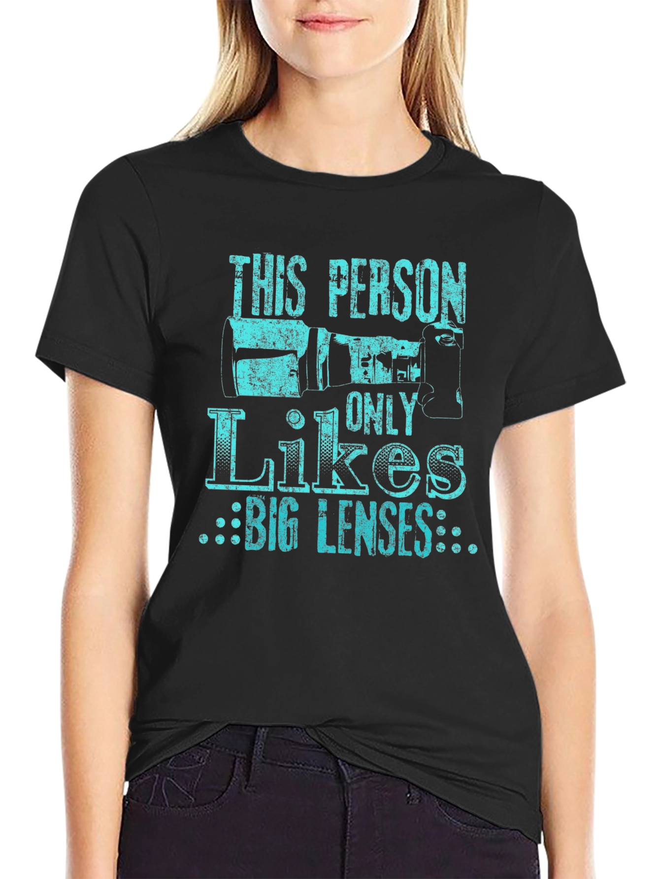 Big Lens Camera Lover Graphic T-Shirt