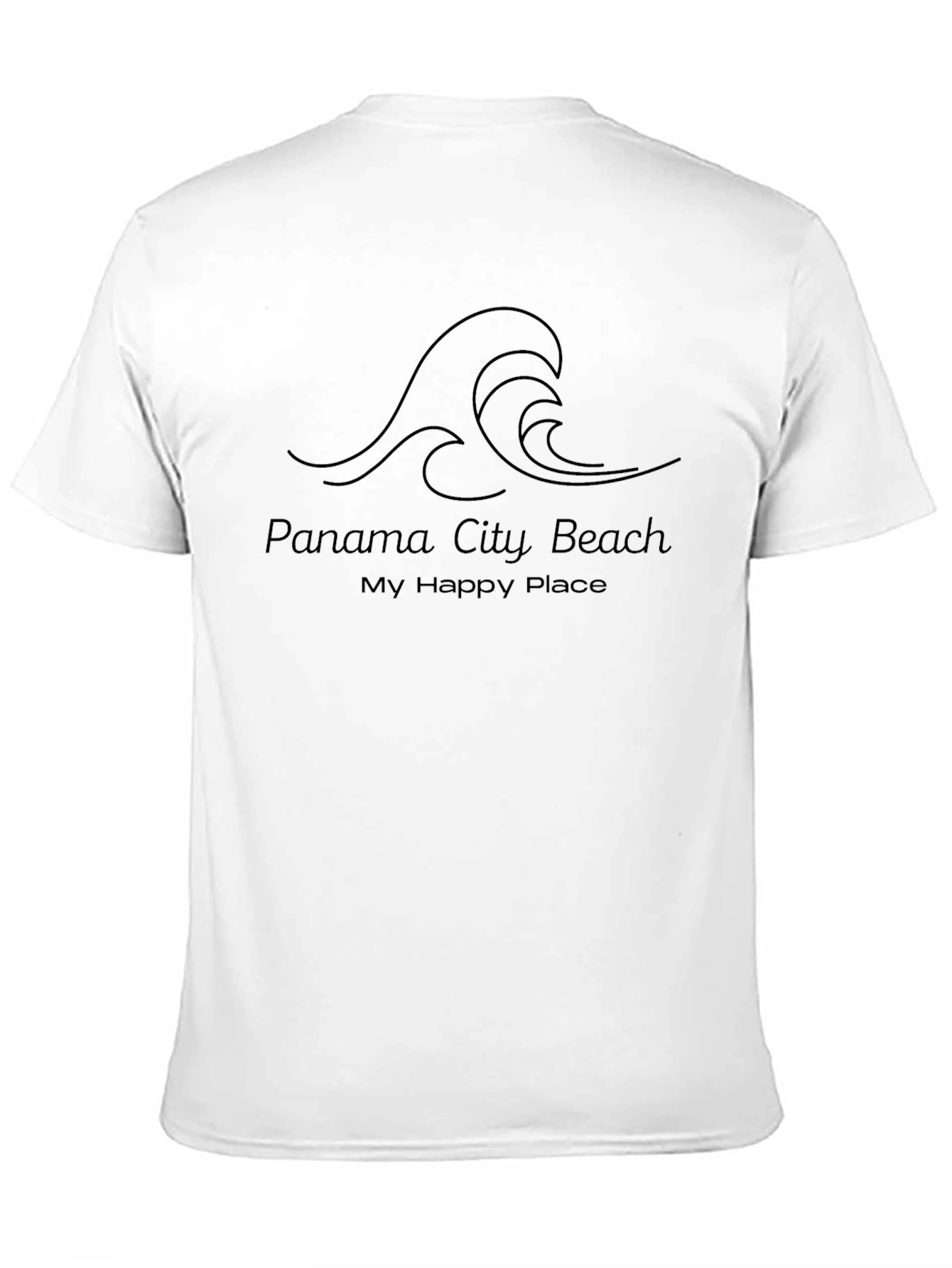 Panama City Beach Mens Black Graphic Tee