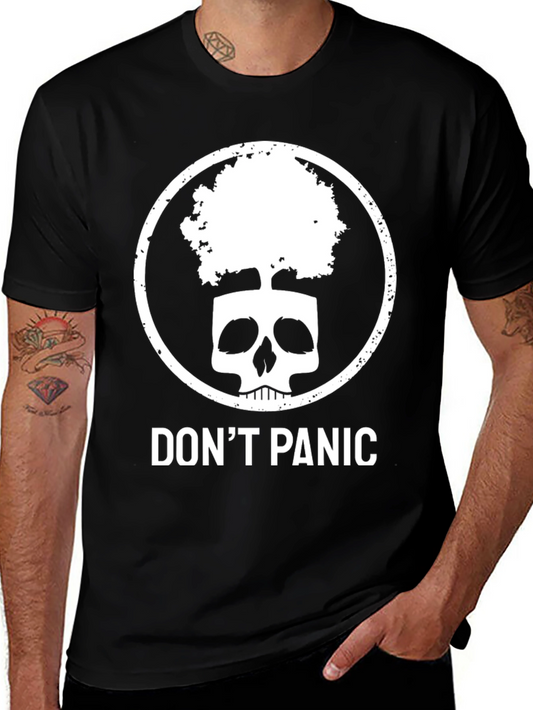 Dont Panic Skull Tree Graphic Tee