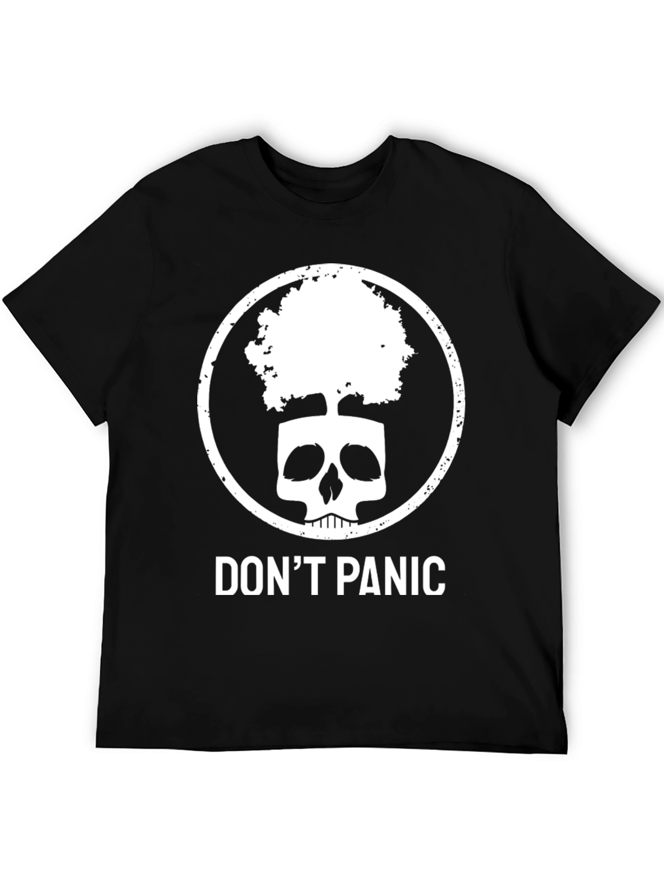Dont Panic Skull Tree Graphic Tee