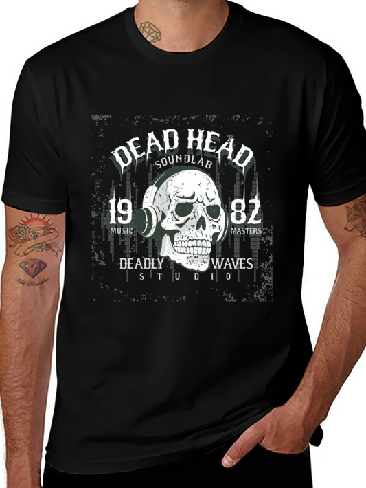 Dead Head Soundlab T-Shirt - Skull & Headphones Graphic Tee