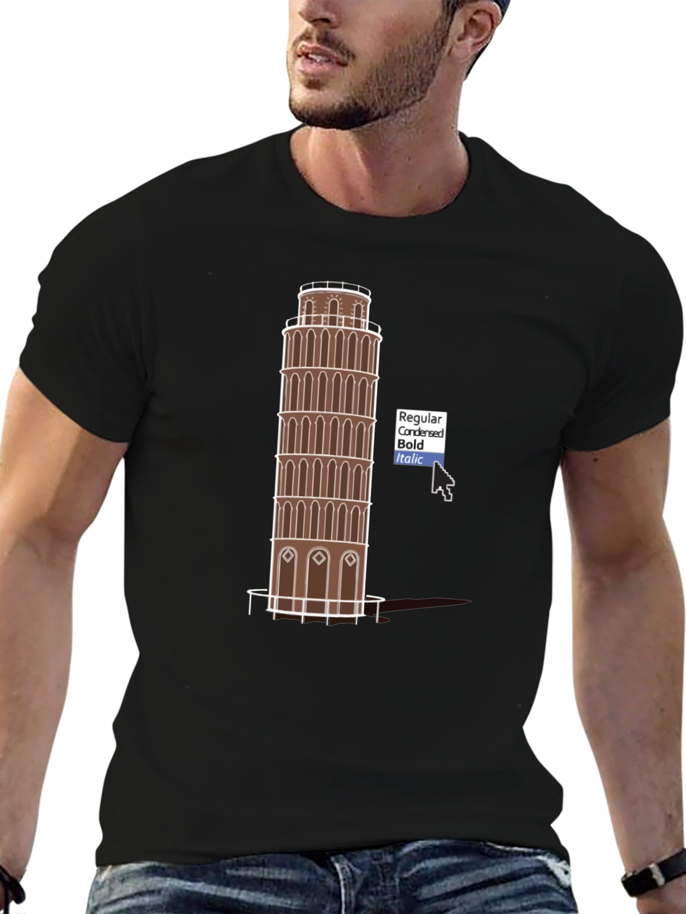 Leaning Tower T-Shirt - Unique Travel Souvenir