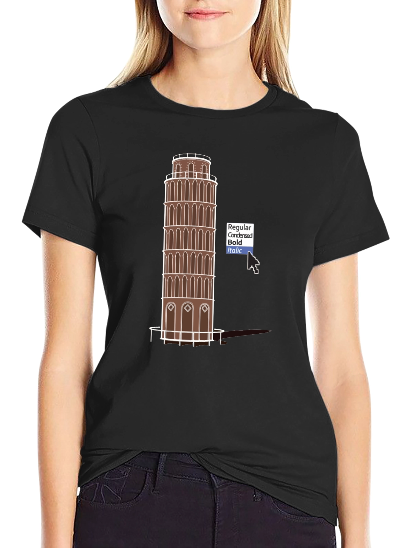 Leaning Tower T-Shirt - Unique Travel Souvenir