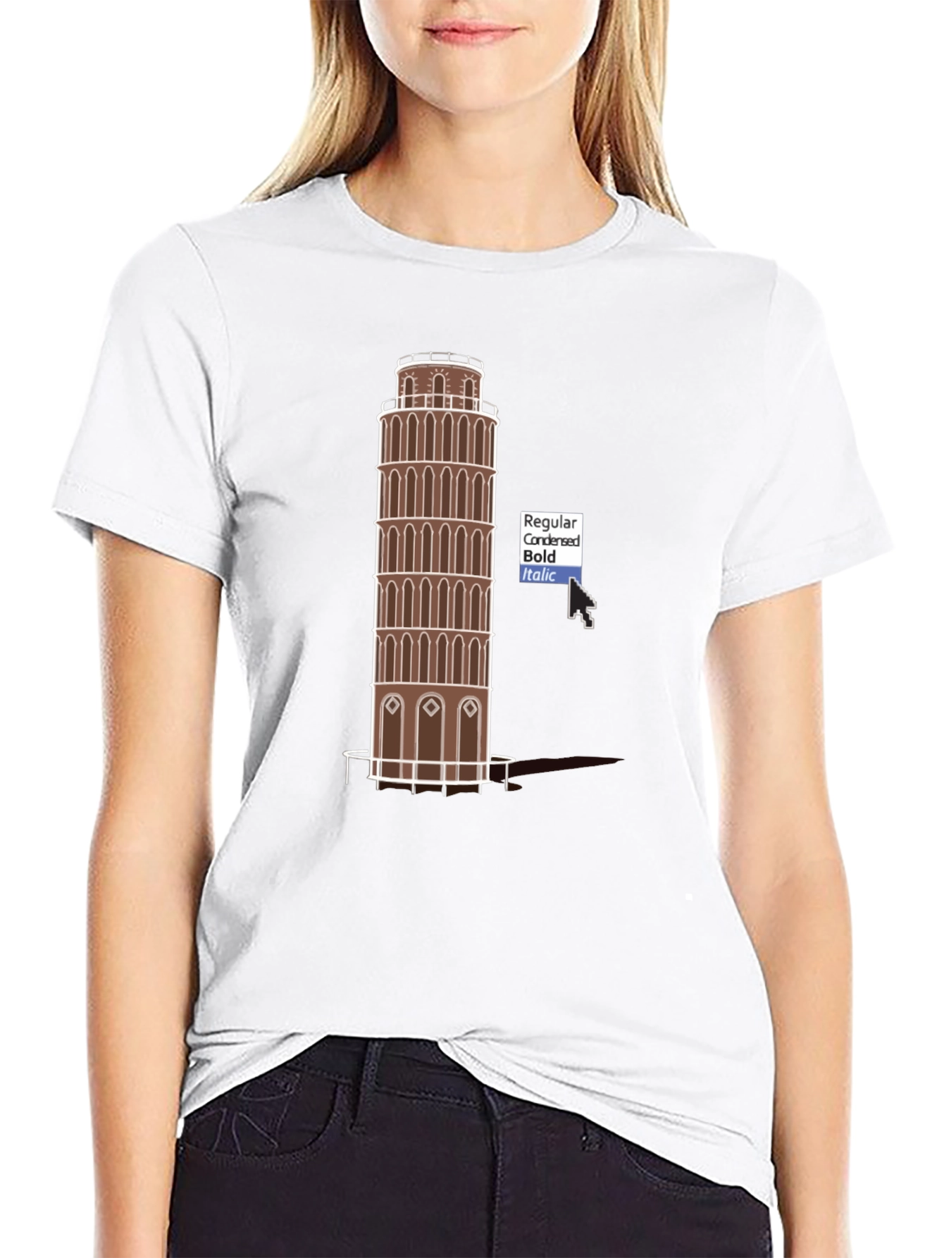 Leaning Tower T-Shirt - Unique Travel Souvenir