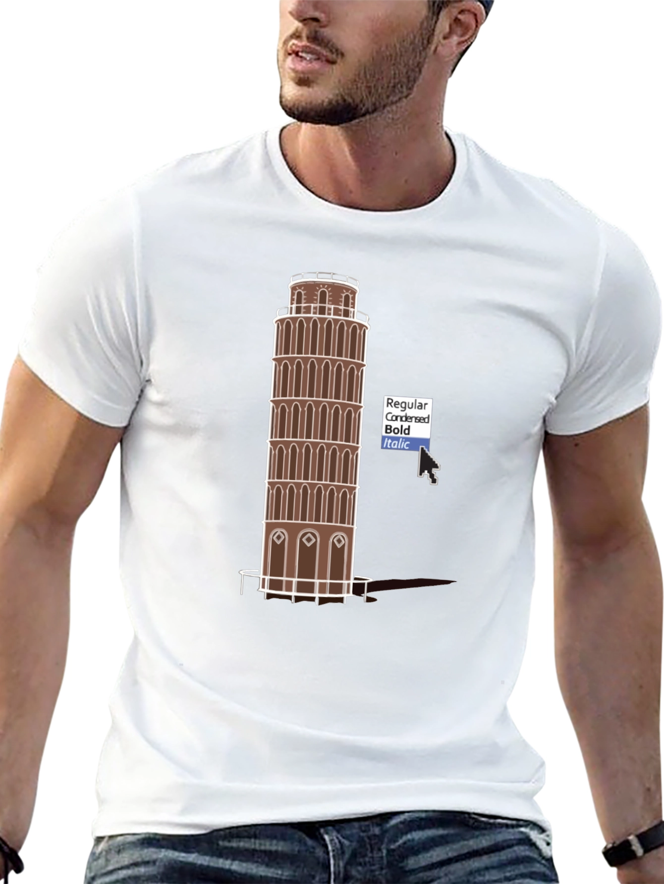 Leaning Tower T-Shirt - Unique Travel Souvenir