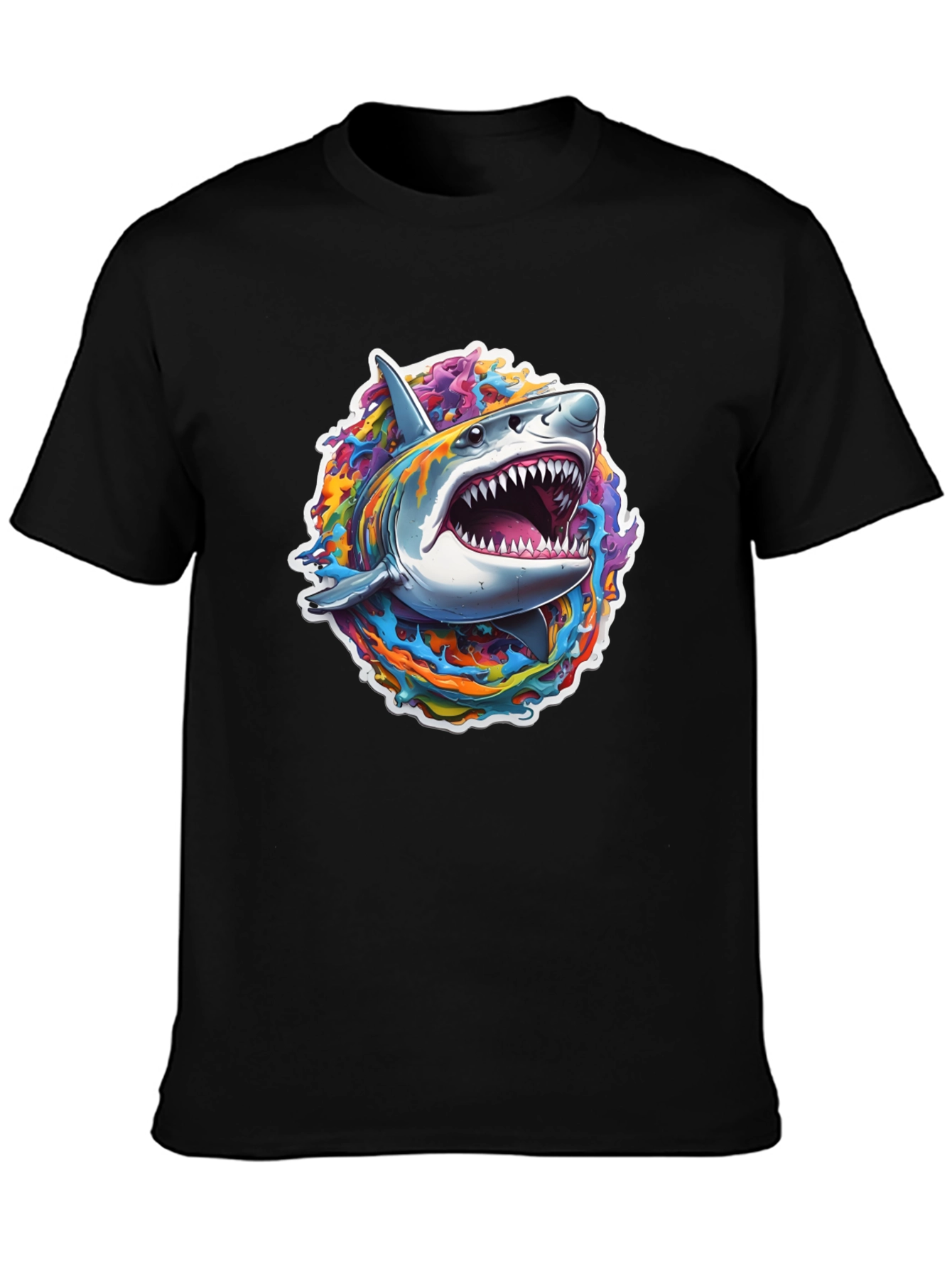 Rainbow Shark Graphic Tee