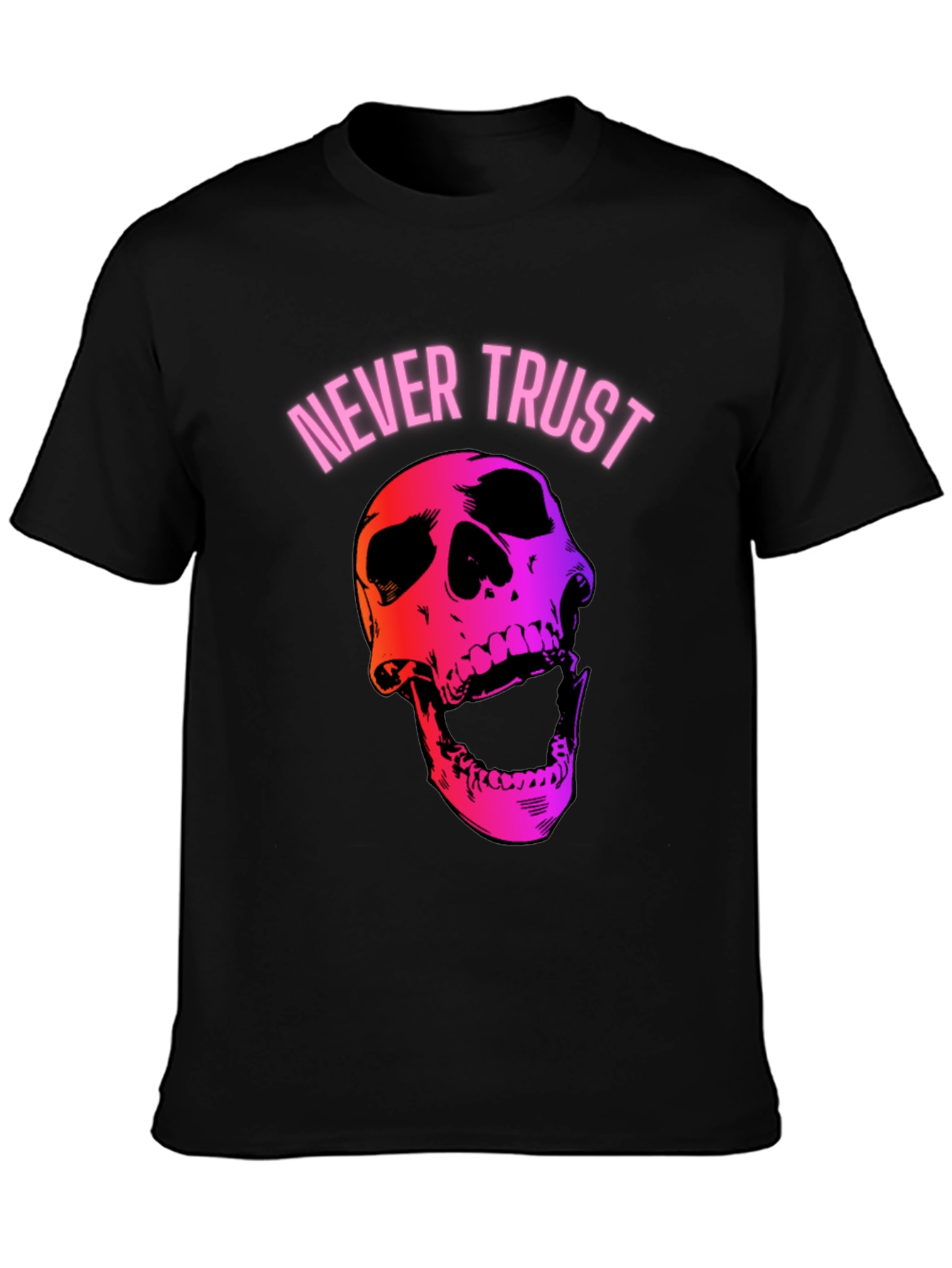 Never Trust Skull Graphic Tee