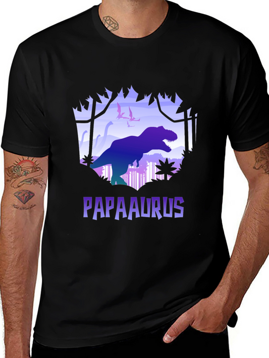 Papaaurus Dinosaur Graphic T-Shirt