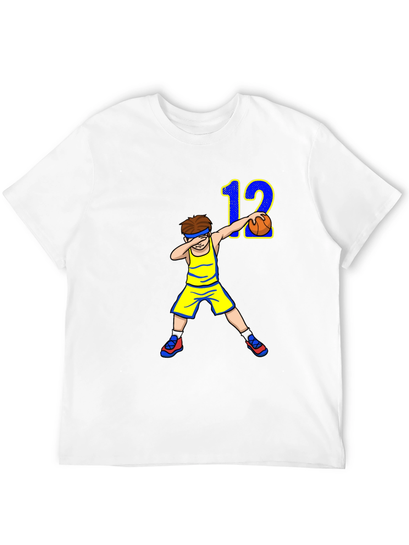 Dabbing Basketball Player T-Shirt - Number 12
