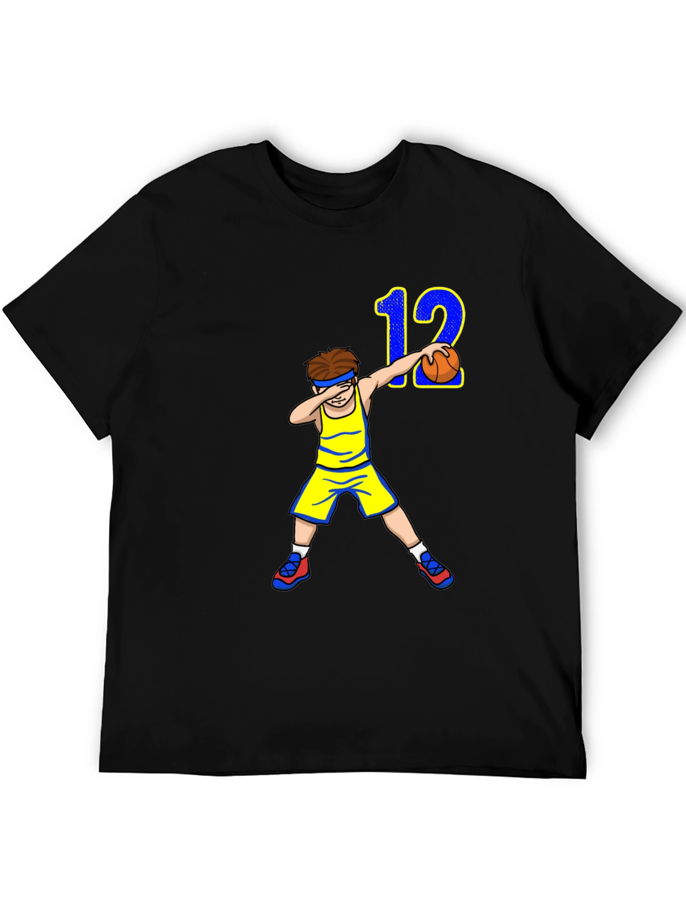 Dabbing Basketball Player T-Shirt - Number 12