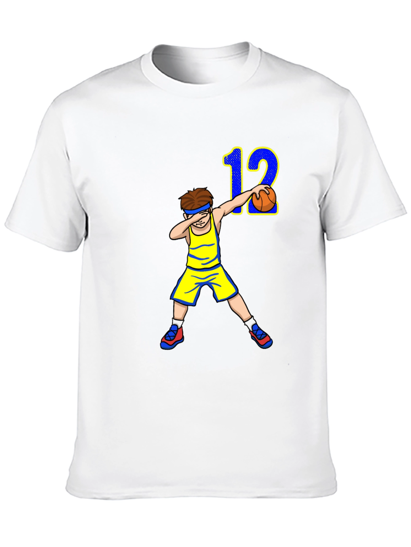 Dabbing Basketball Player T-Shirt - Number 12