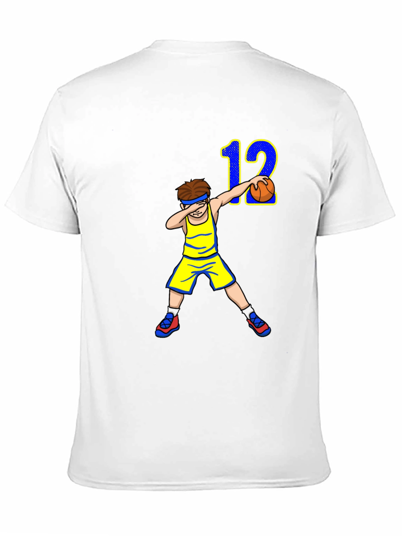 Dabbing Basketball Player T-Shirt - Number 12