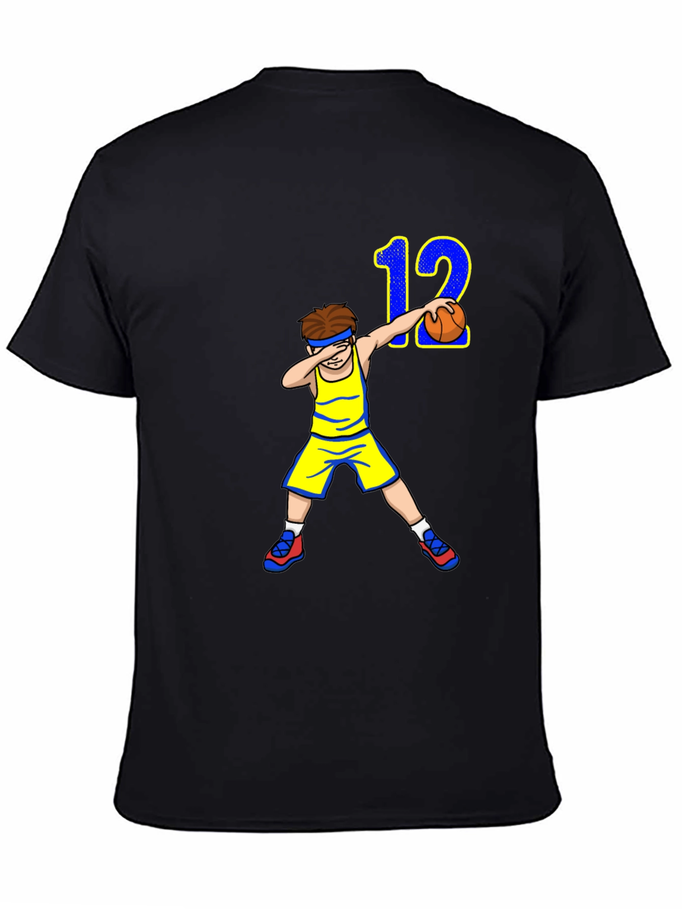 Dabbing Basketball Player T-Shirt - Number 12
