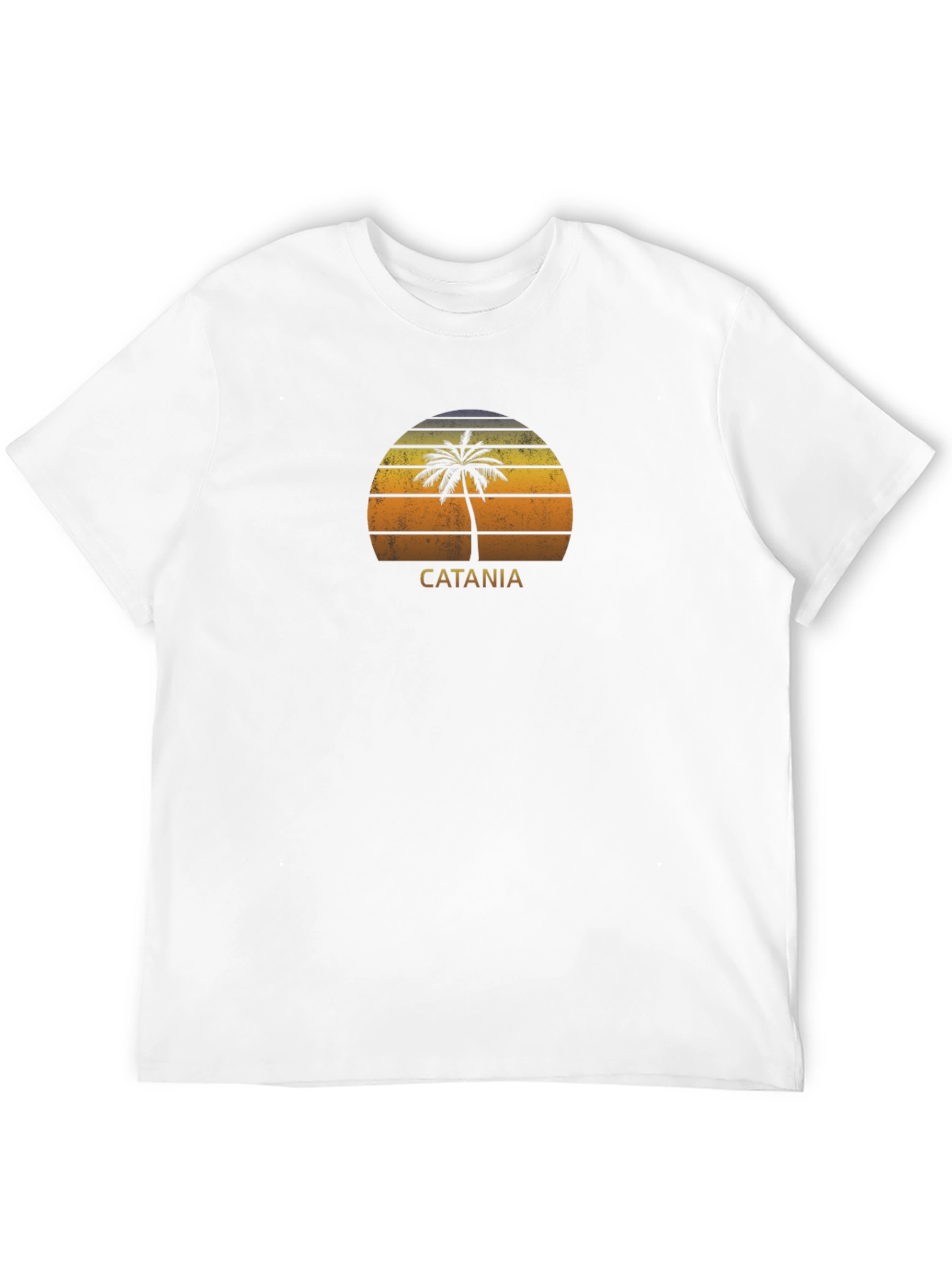 Catania Palm Tree Sunset Graphic T-Shirt