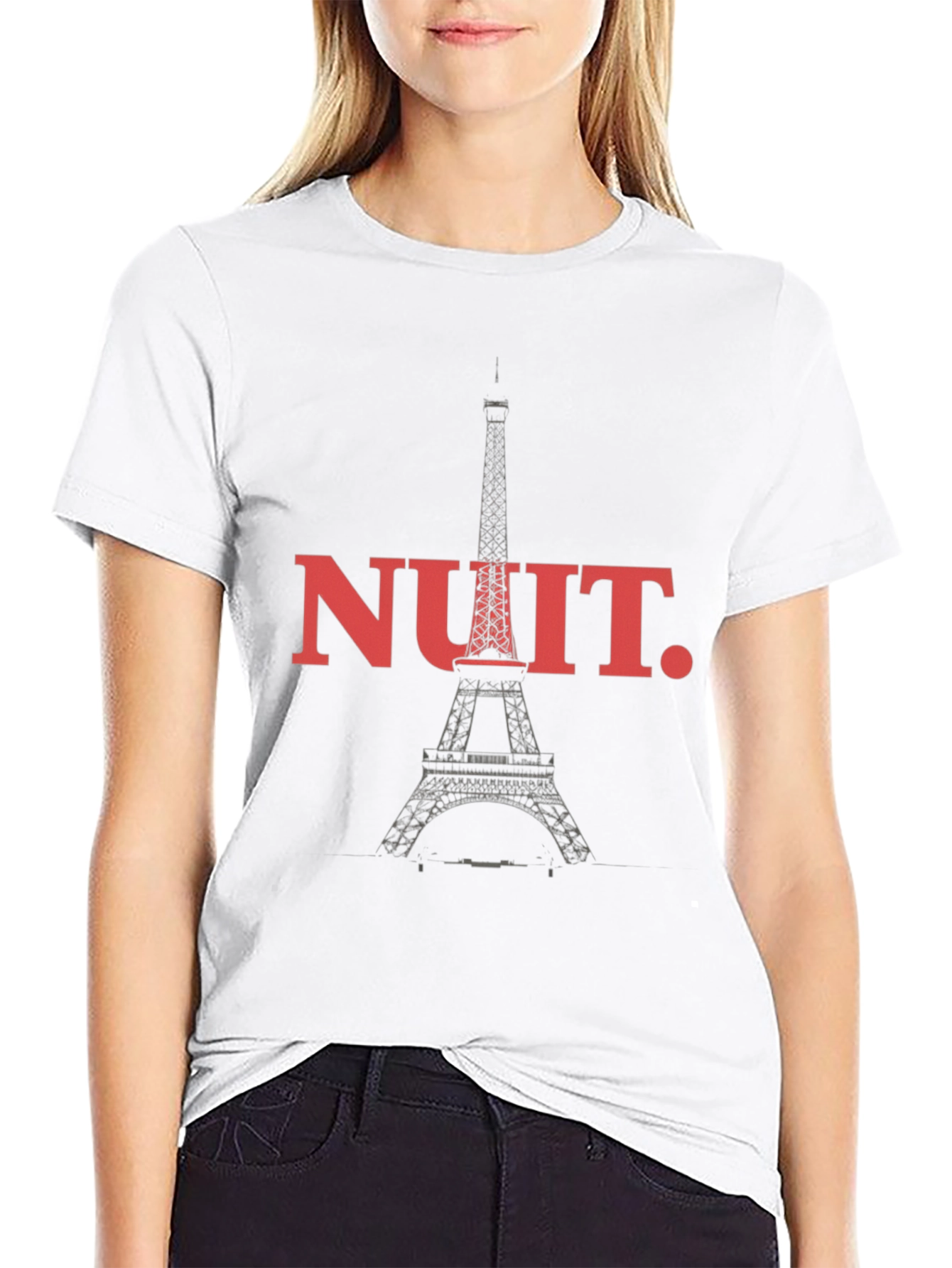 Nuit Eiffel Tower Graphic Tee