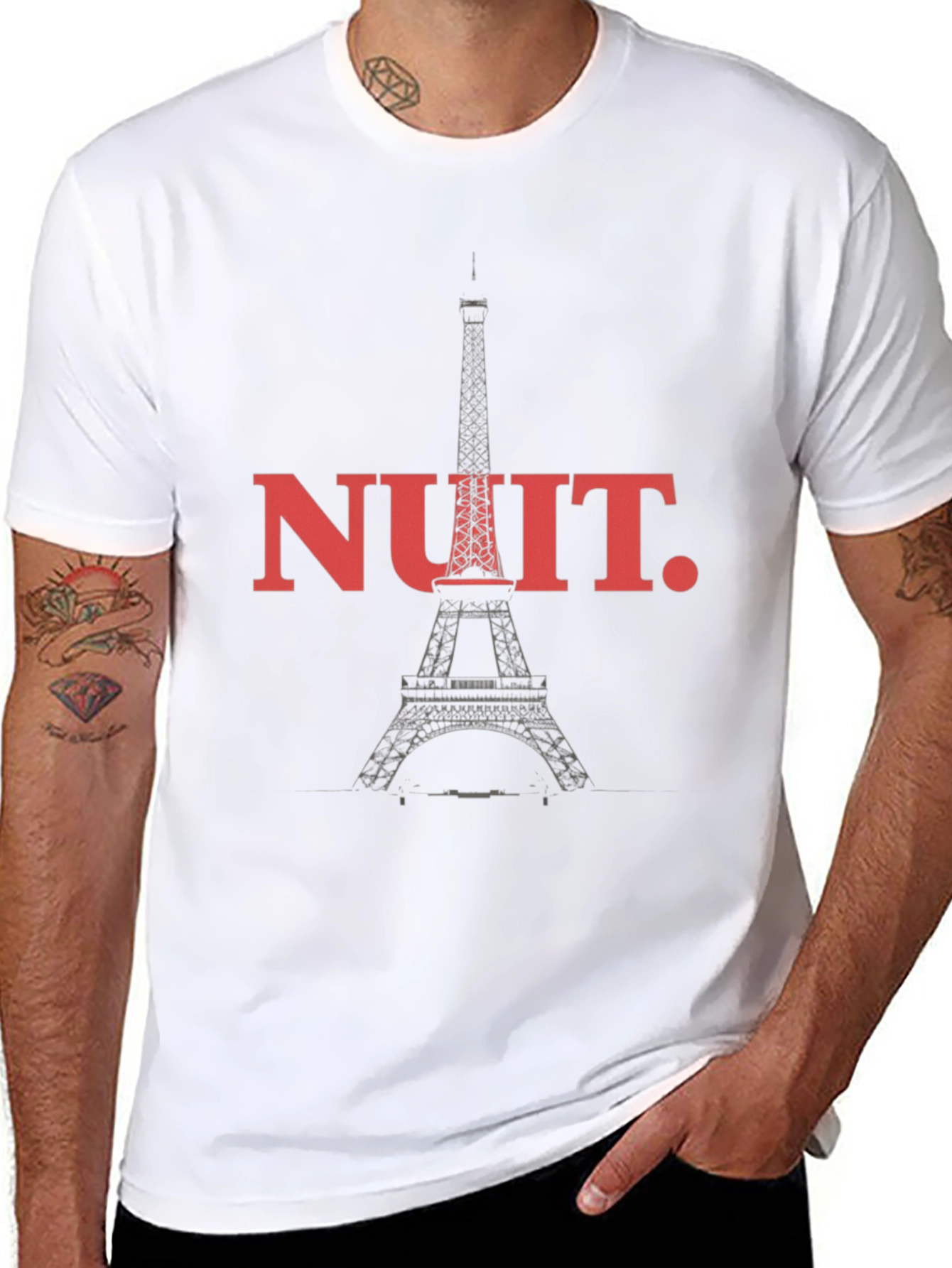 Nuit Eiffel Tower Graphic Tee