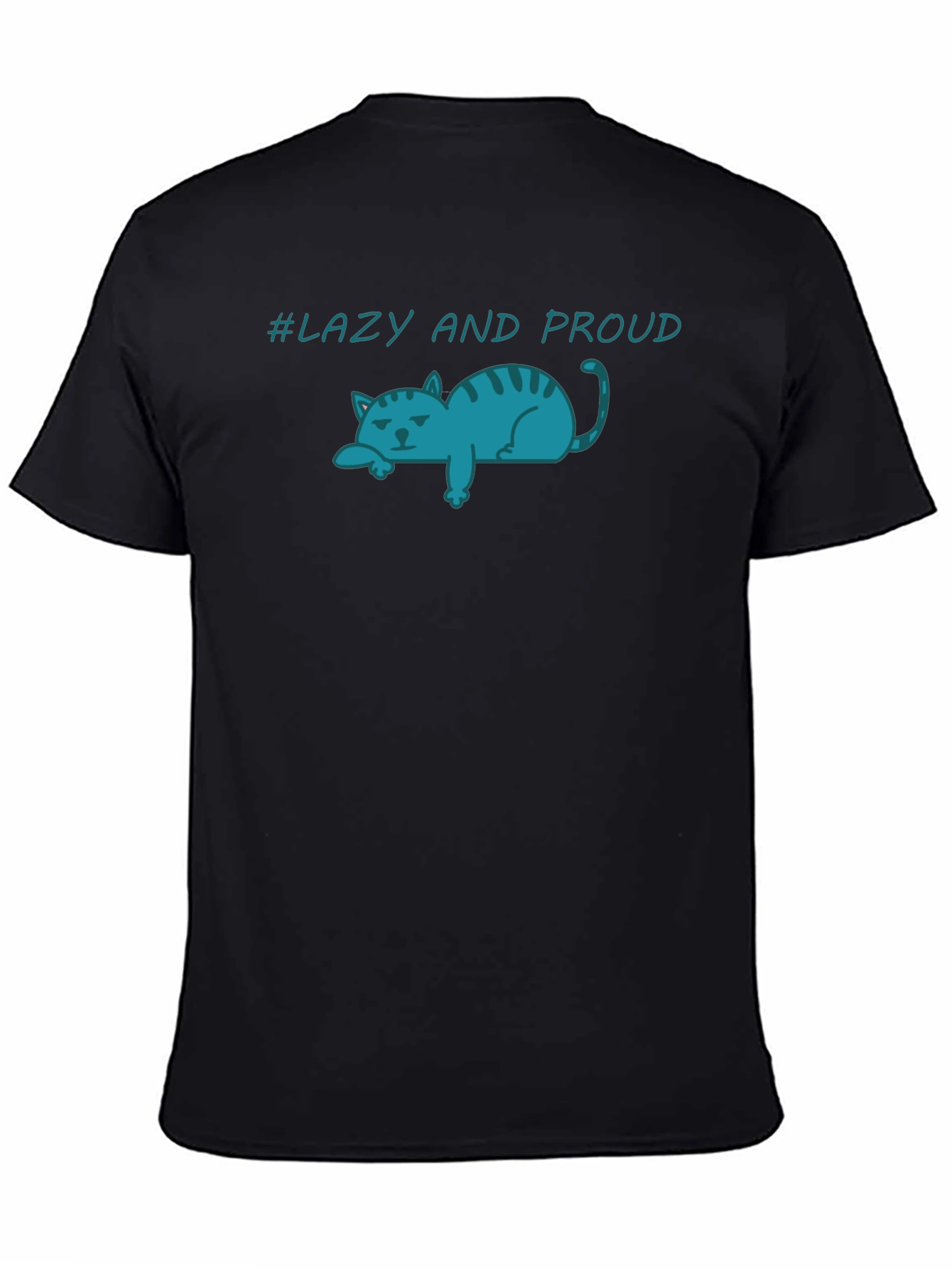 Lazy Cat T-Shirt - Lazy and Proud