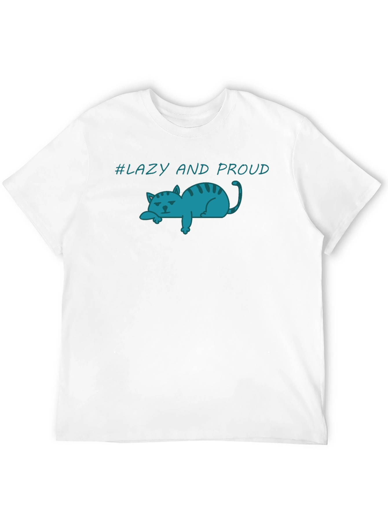 Lazy Cat T-Shirt - Lazy and Proud