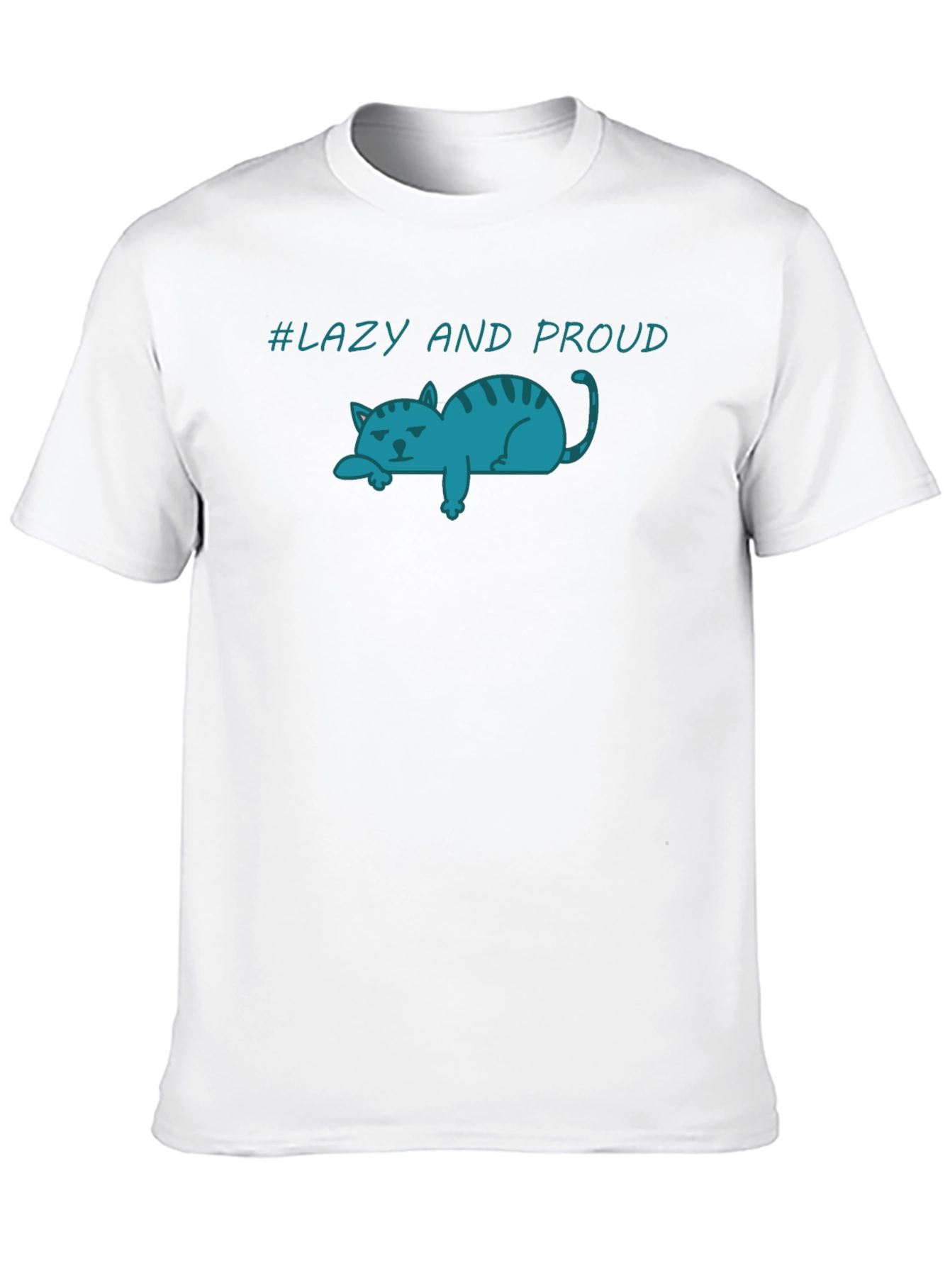 Lazy Cat T-Shirt - Lazy and Proud