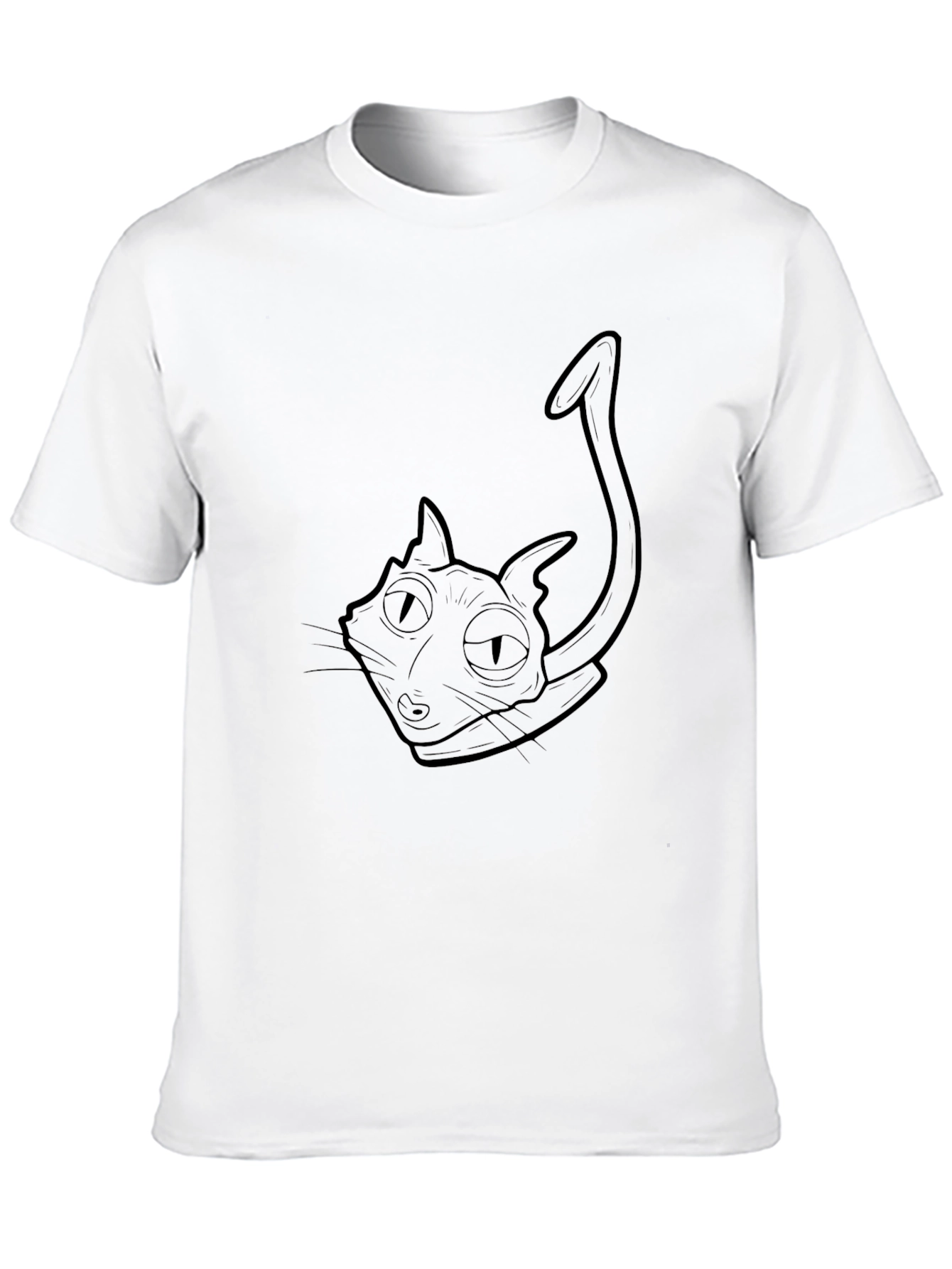 Black Cat Graphic Tee - Disenchantment Inspired