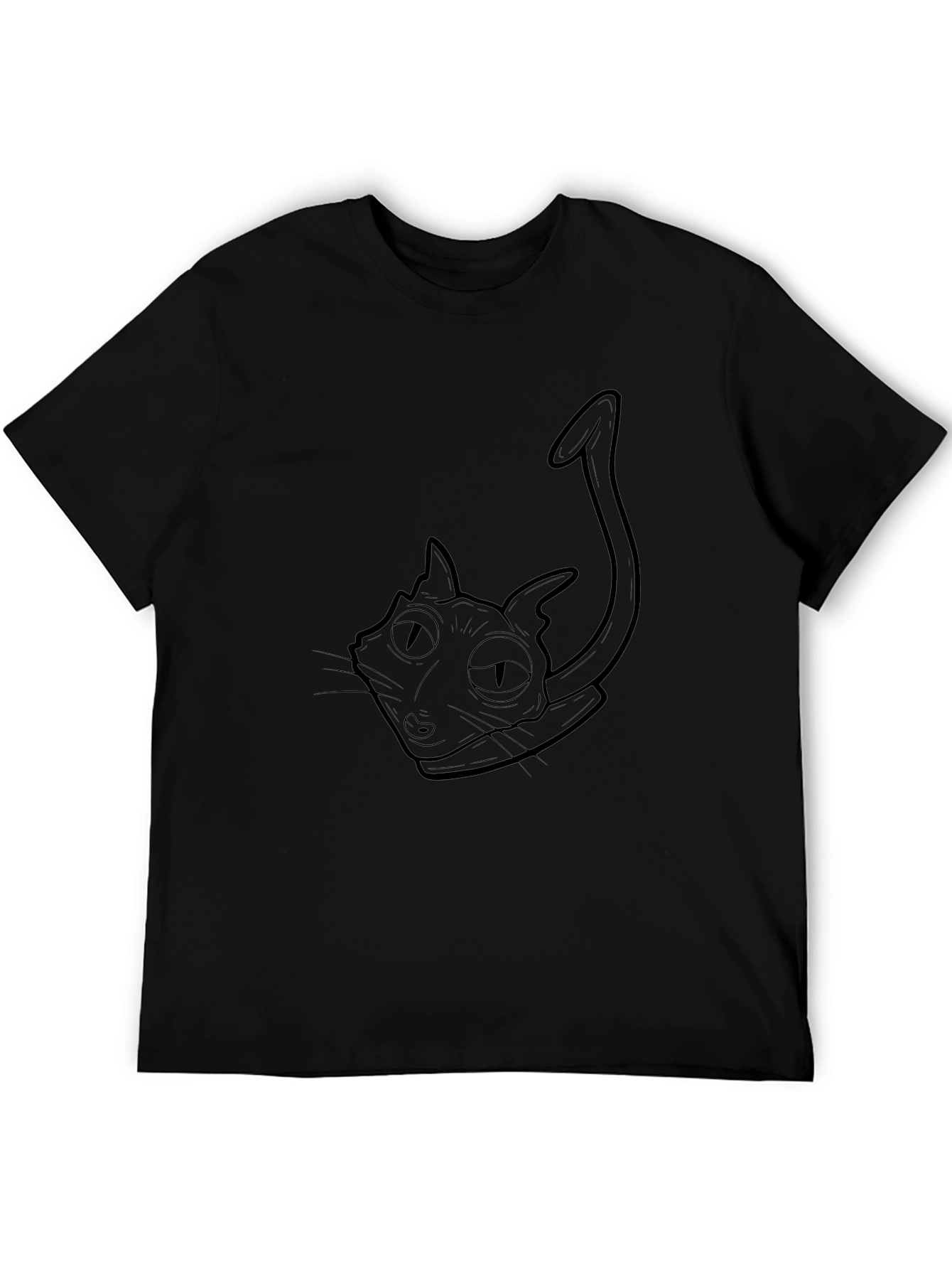 Black Cat Graphic Tee - Disenchantment Inspired