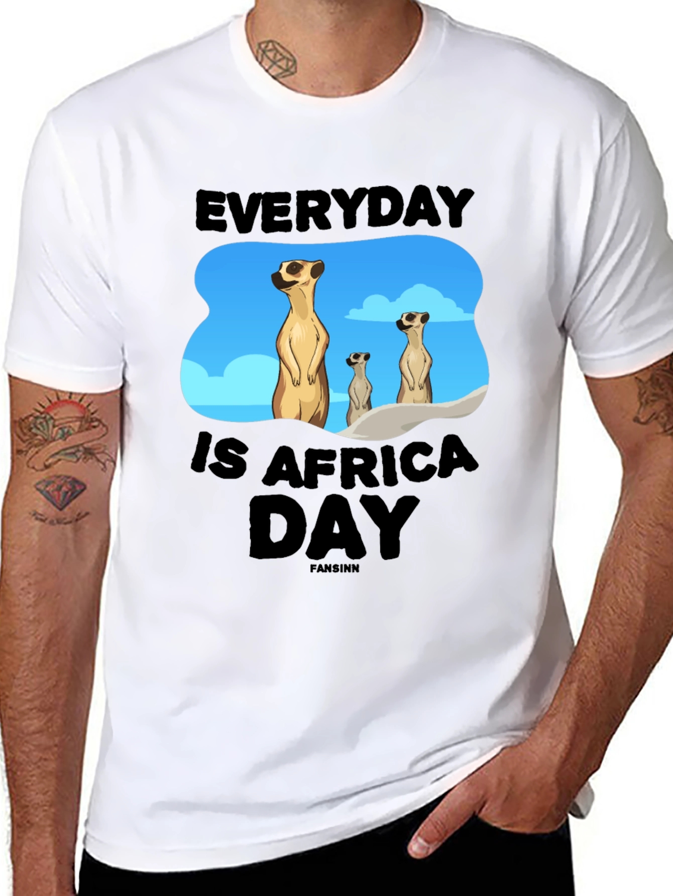 Everyday is Africa Day Meerkat T-Shirt