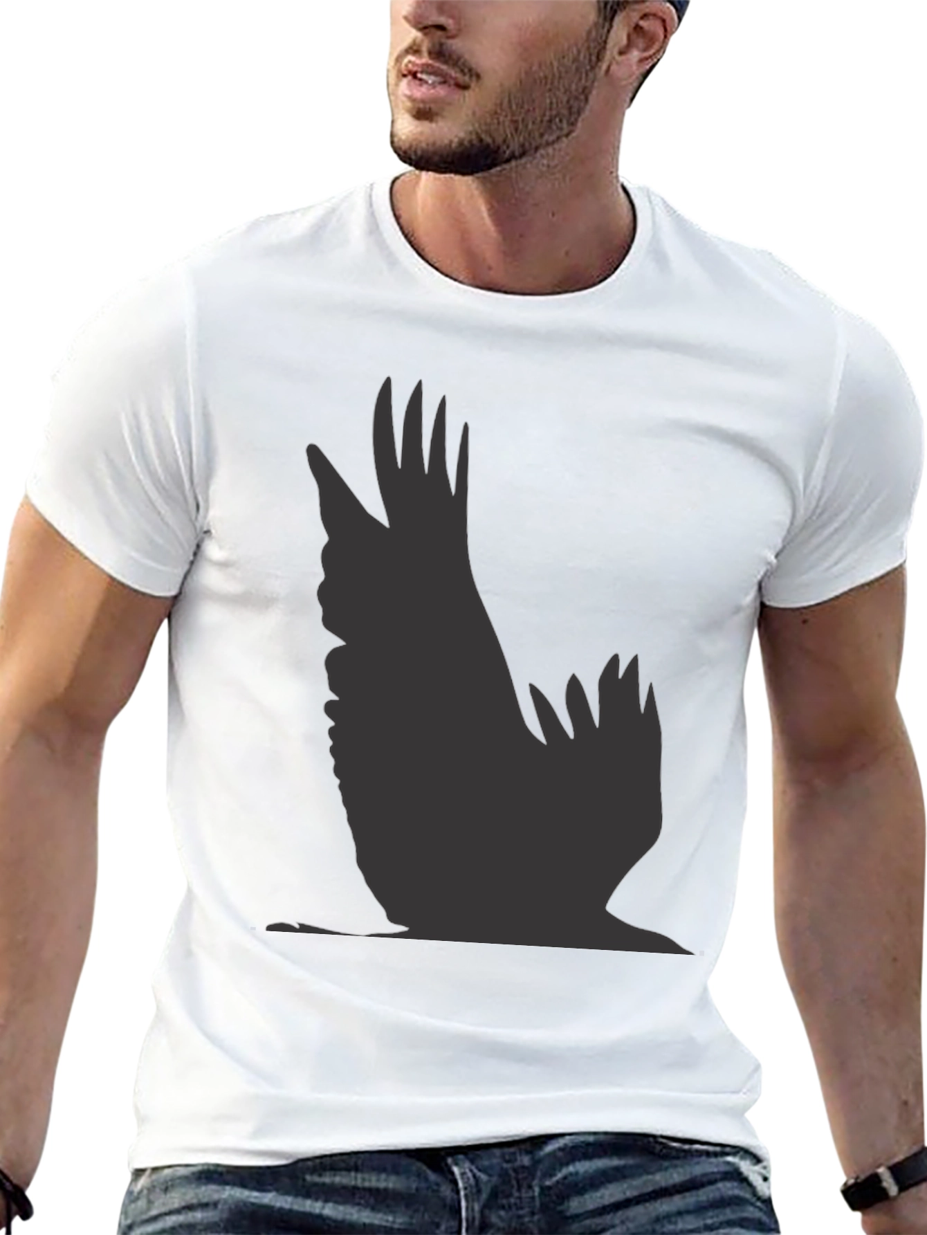Raven Graphic Black T-Shirt