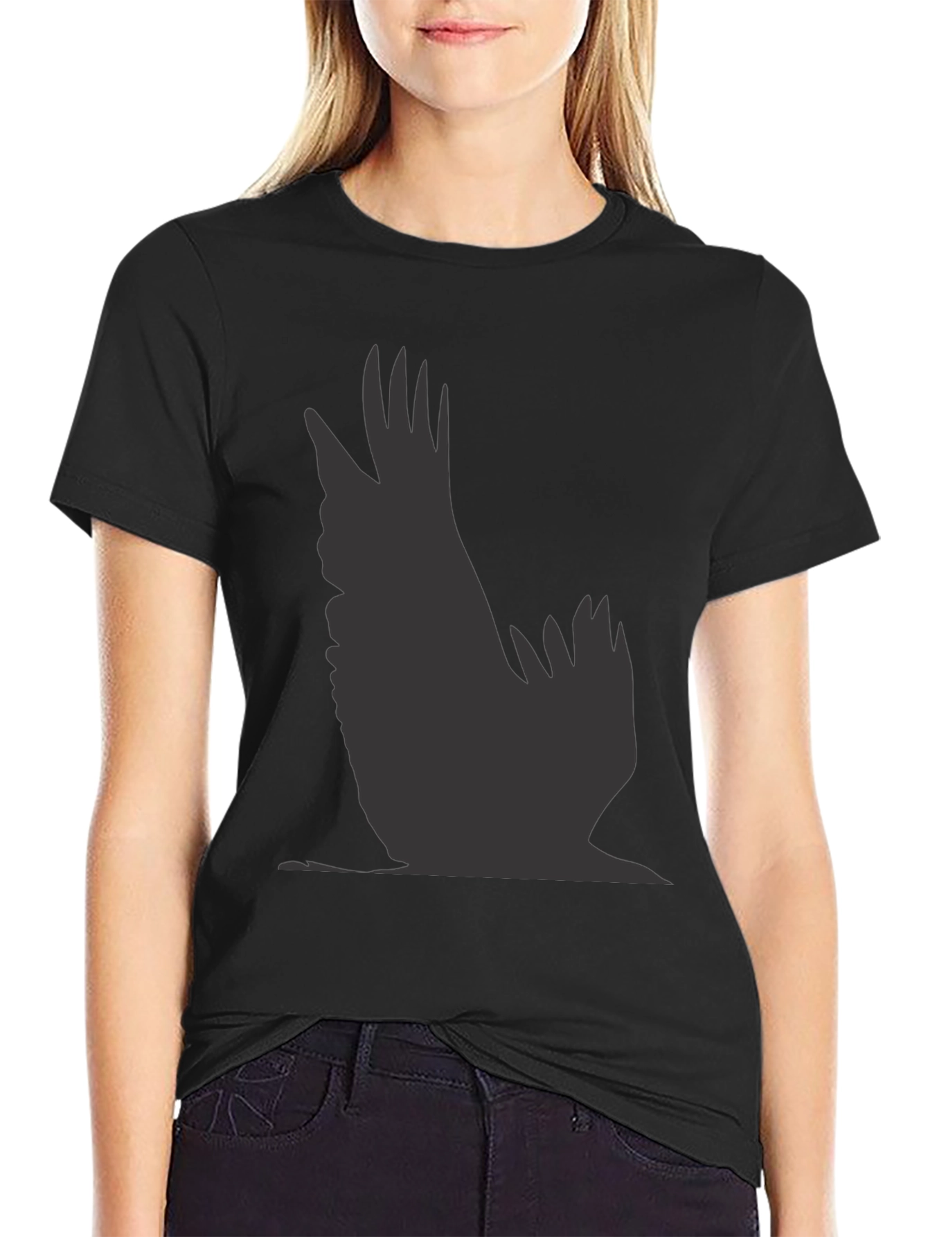 Raven Graphic Black T-Shirt