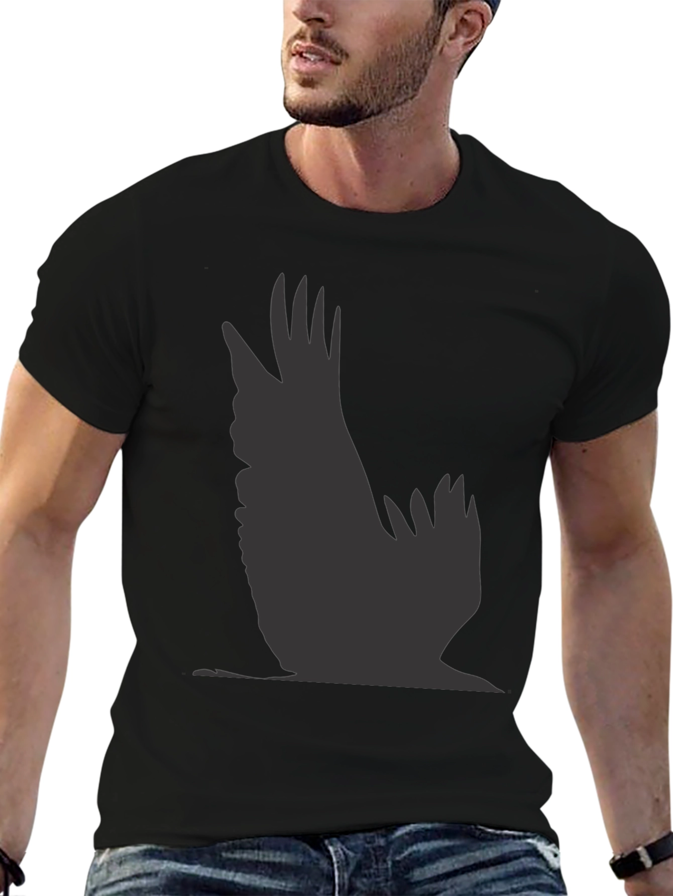 Raven Graphic Black T-Shirt