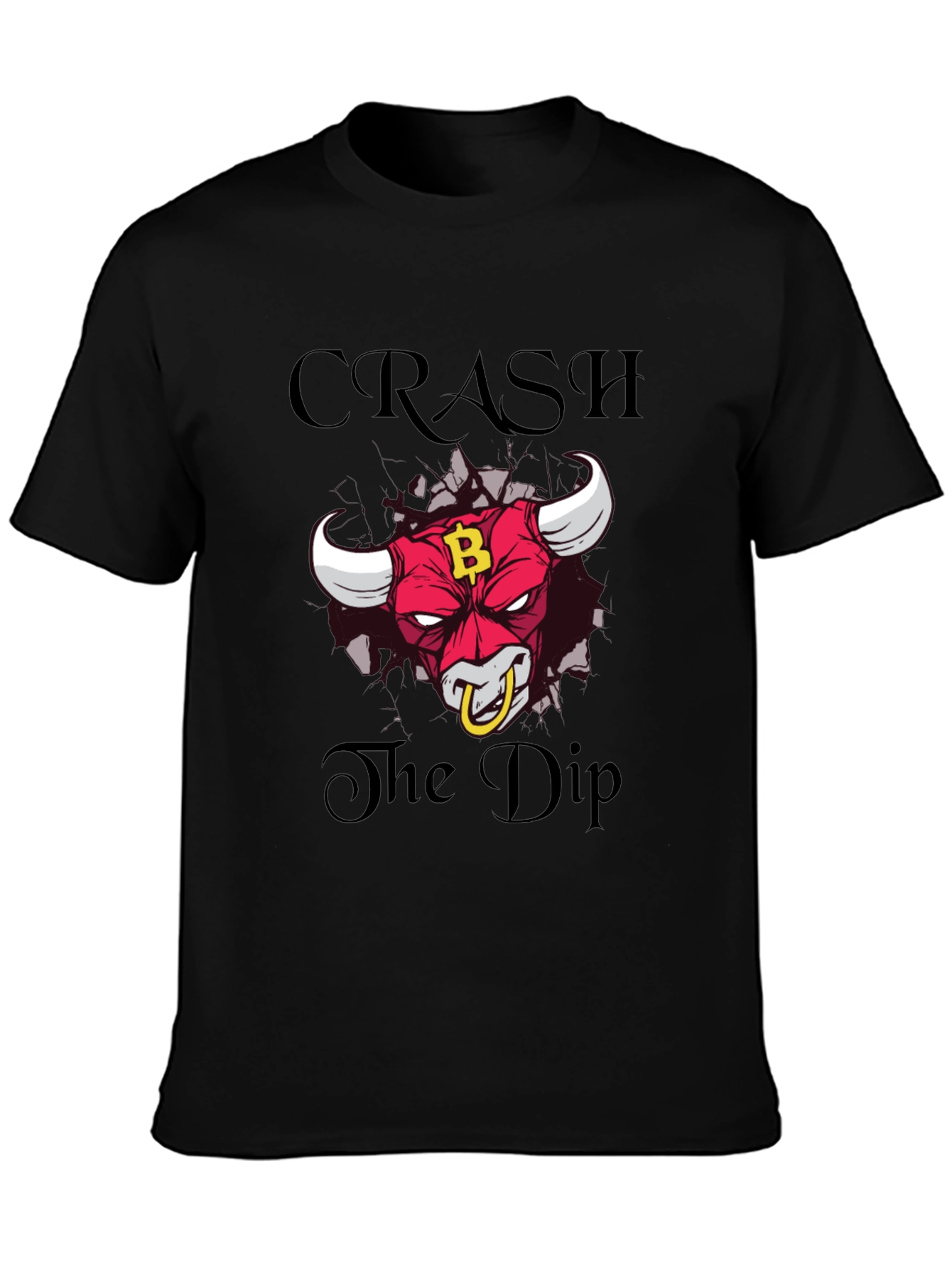 Crash the Dip Bitcoin Bull T-Shirt