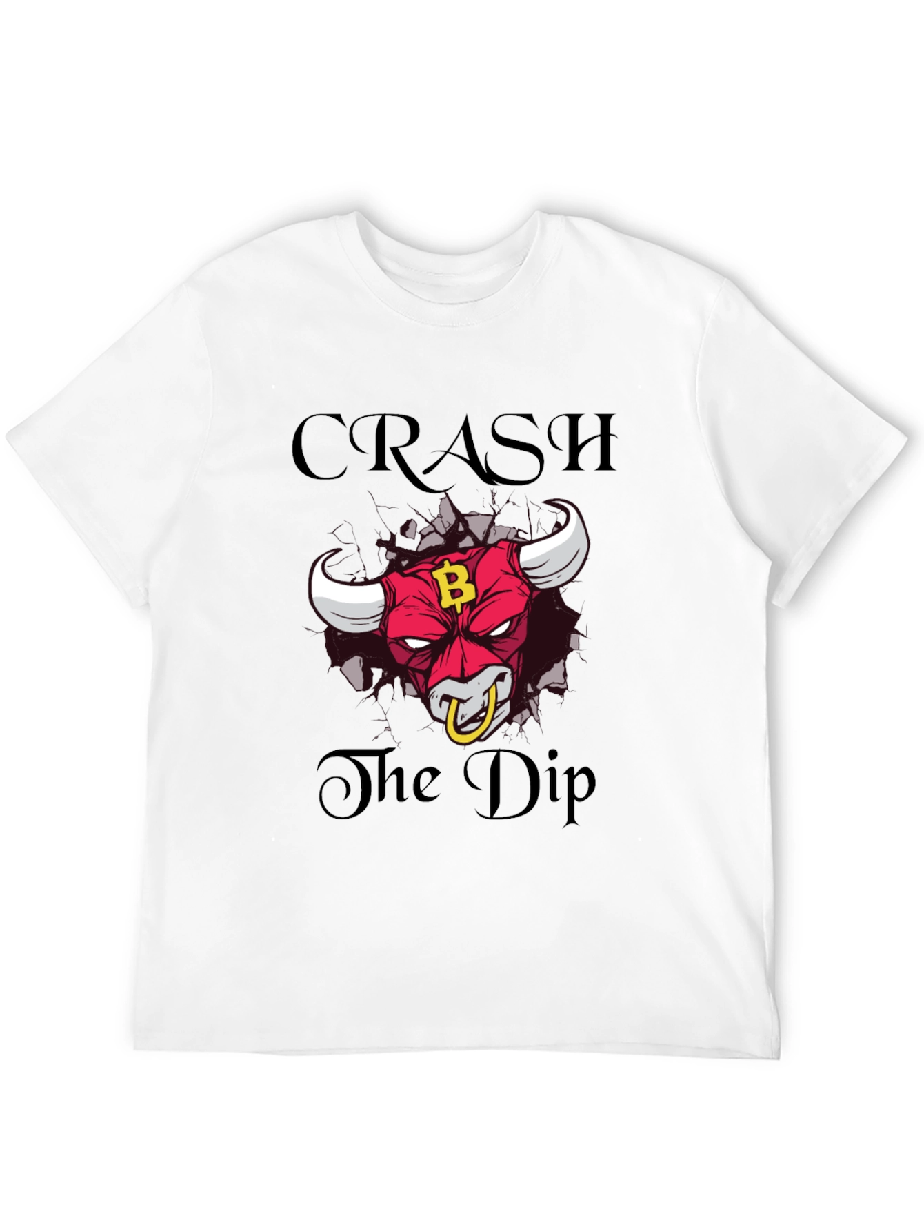 Crash the Dip Bitcoin Bull T-Shirt
