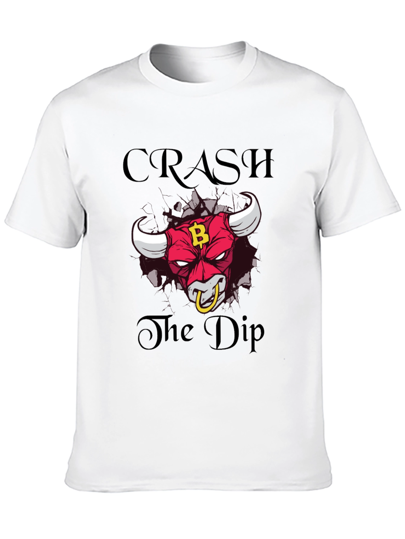 Crash the Dip Bitcoin Bull T-Shirt