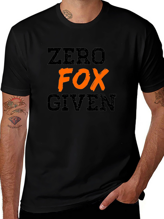 Zero Fox Given Graphic Tee - Casual Black T-Shirt