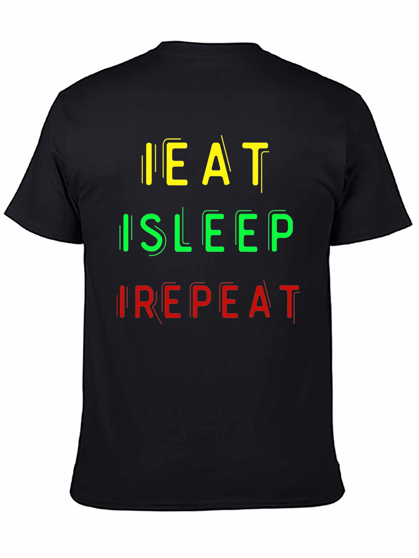Eat Sleep Repeat Graphic Tee - Casual Comfort
