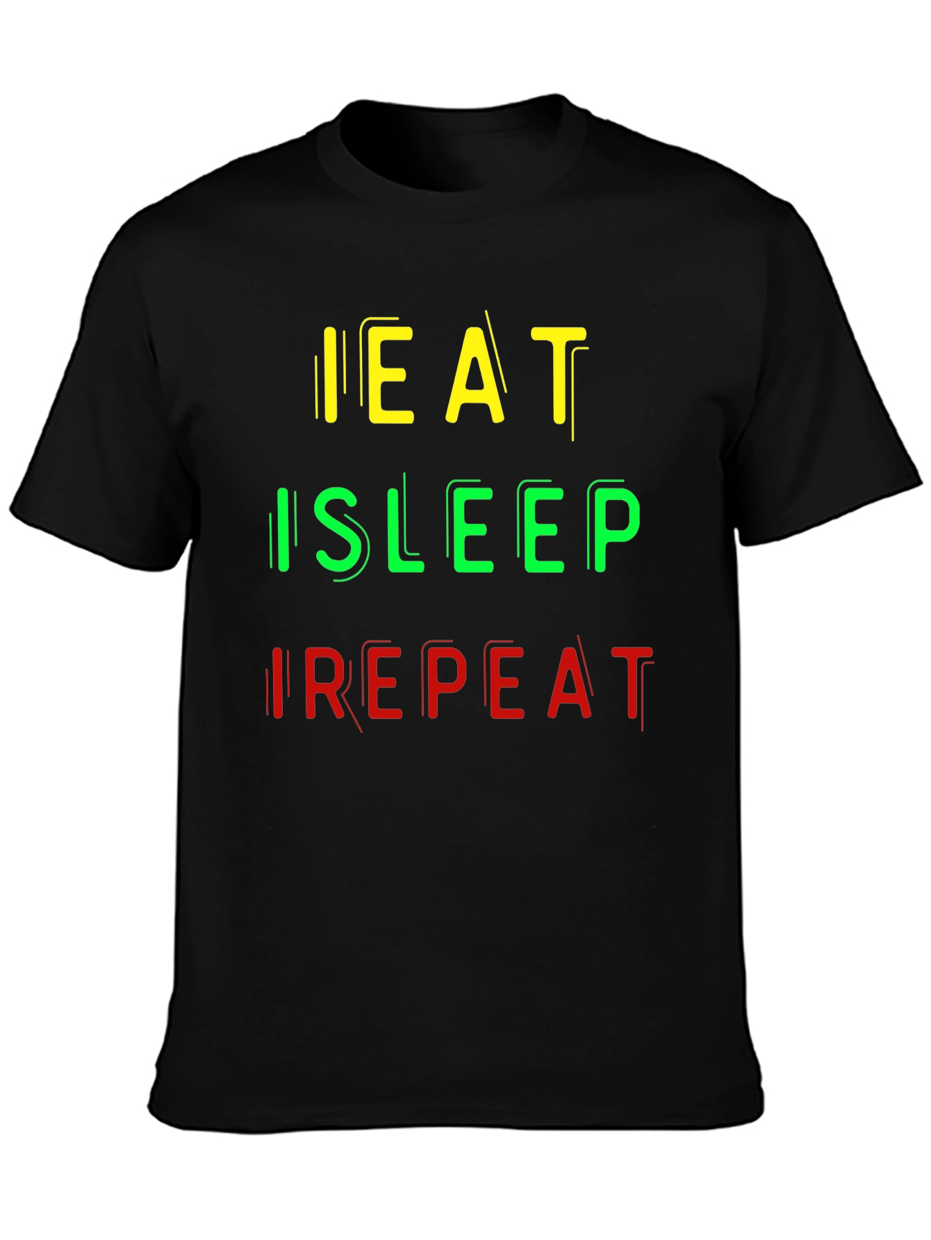 Eat Sleep Repeat Graphic Tee - Casual Comfort