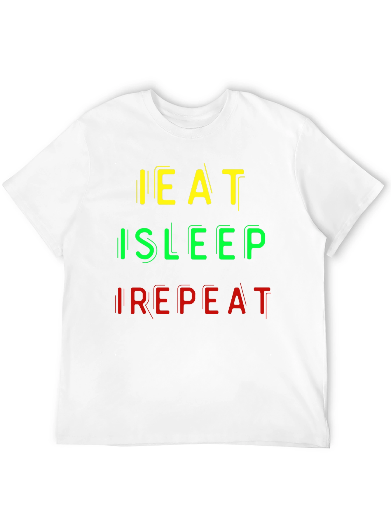 Eat Sleep Repeat Graphic Tee - Casual Comfort
