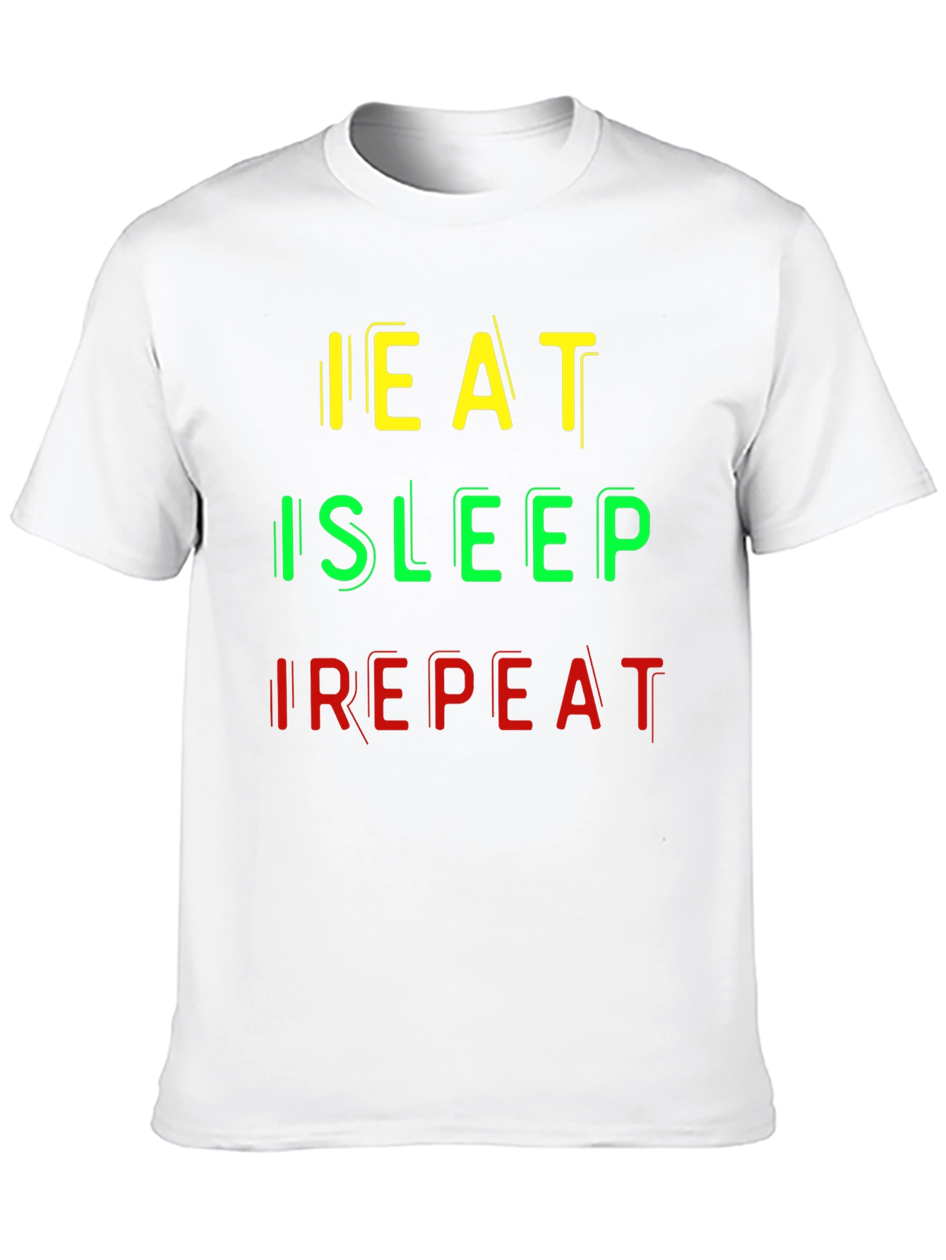 Eat Sleep Repeat Graphic Tee - Casual Comfort