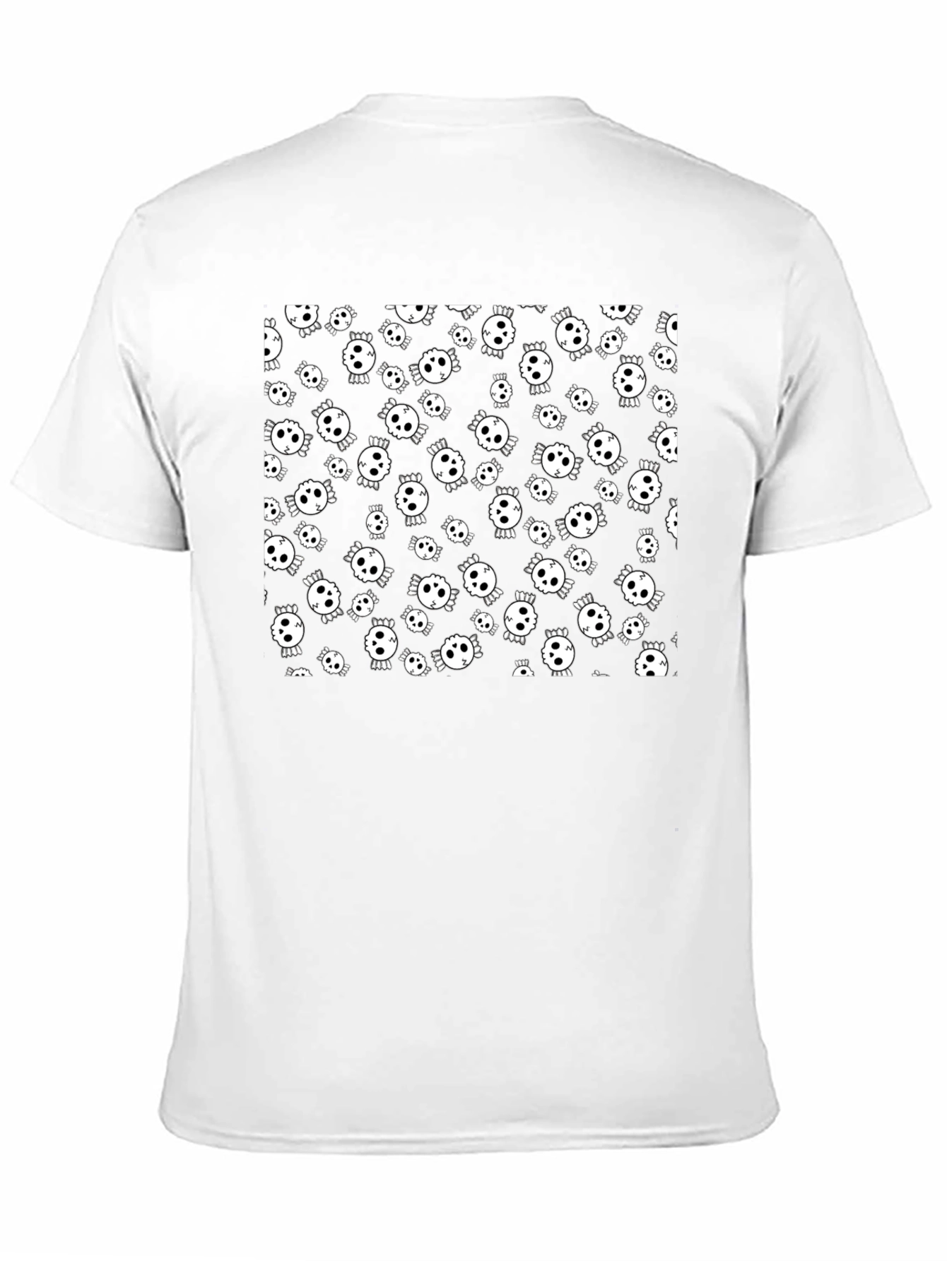Skull Pattern Black T-Shirt