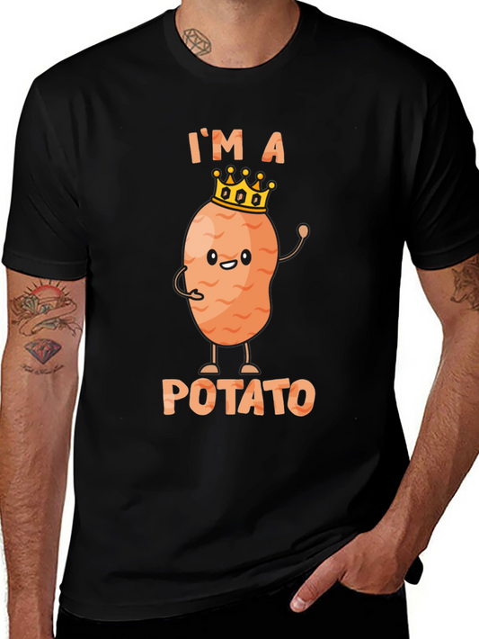 Funny Im A Potato Graphic T-Shirt