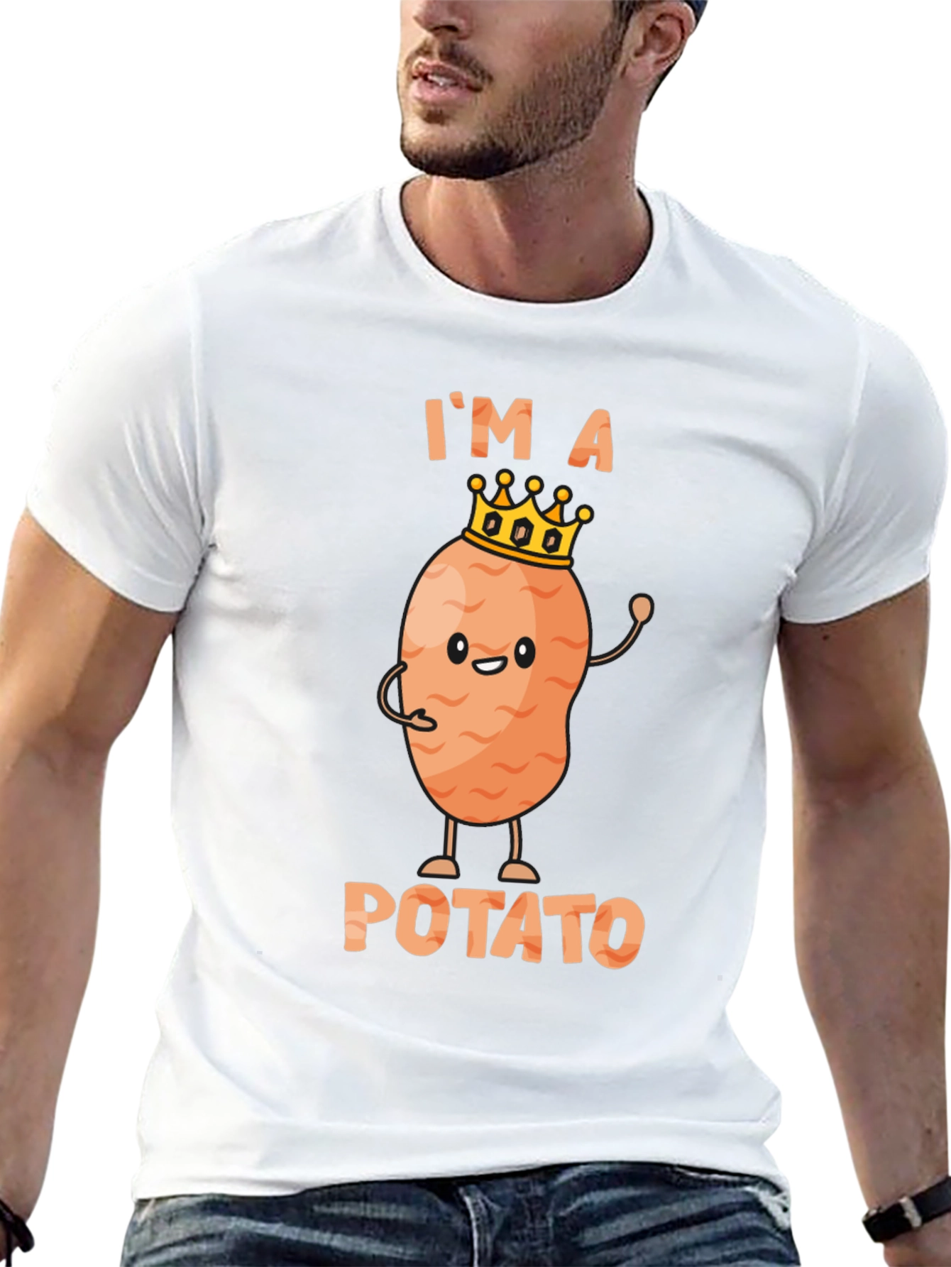 Funny Im A Potato Graphic T-Shirt