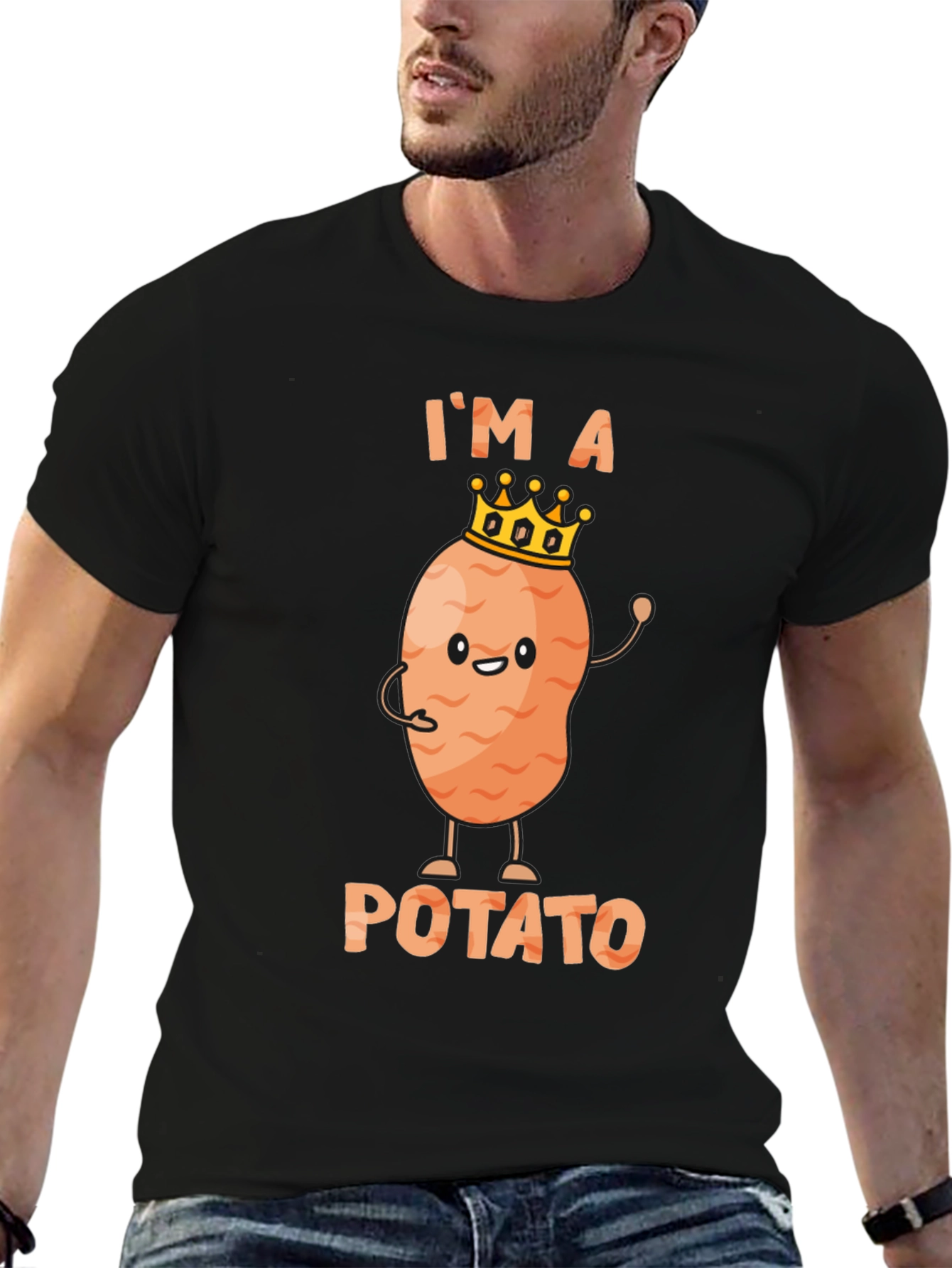Funny Im A Potato Graphic T-Shirt